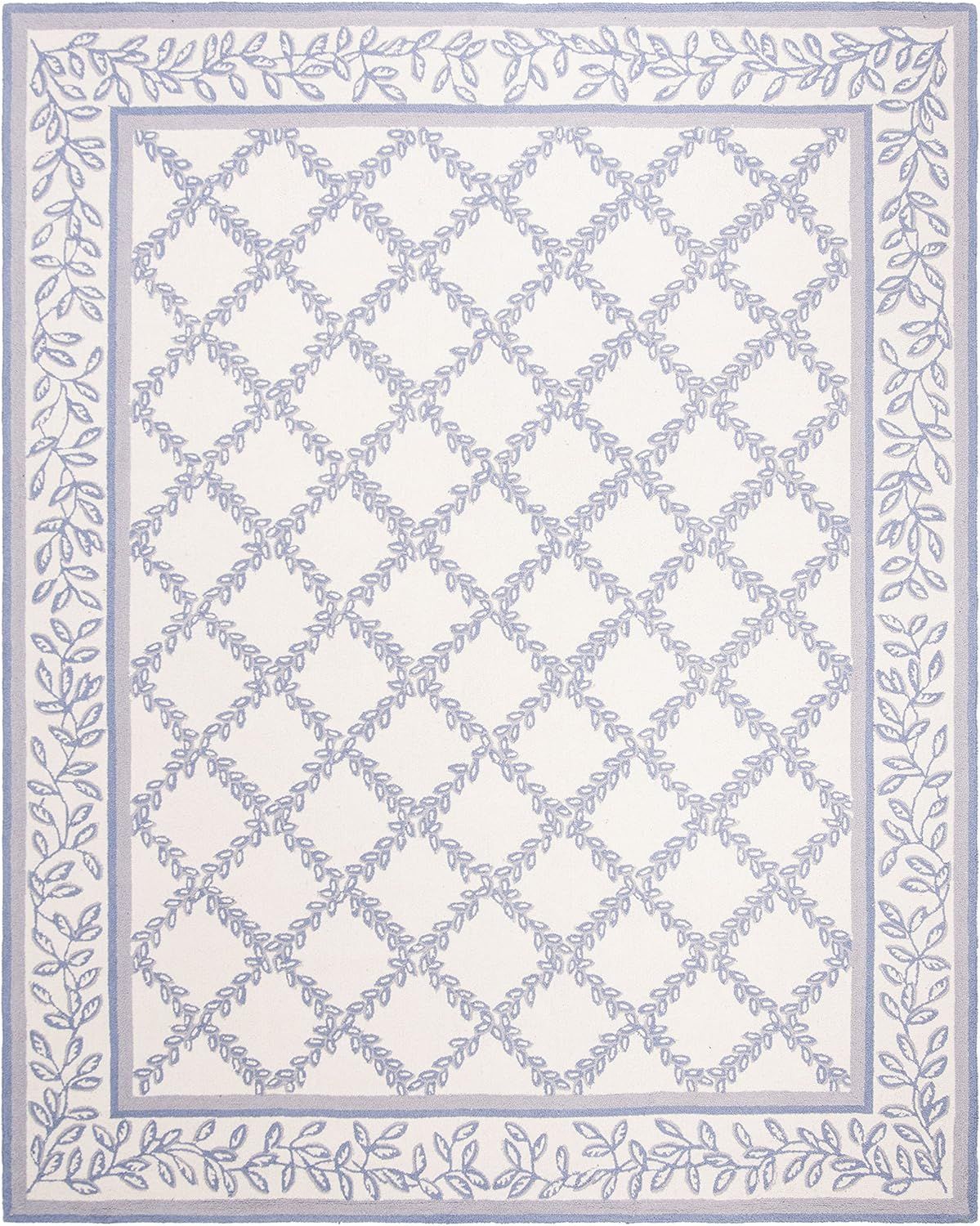 Ivory Elegance Handmade Tufted Wool Rectangular Rug