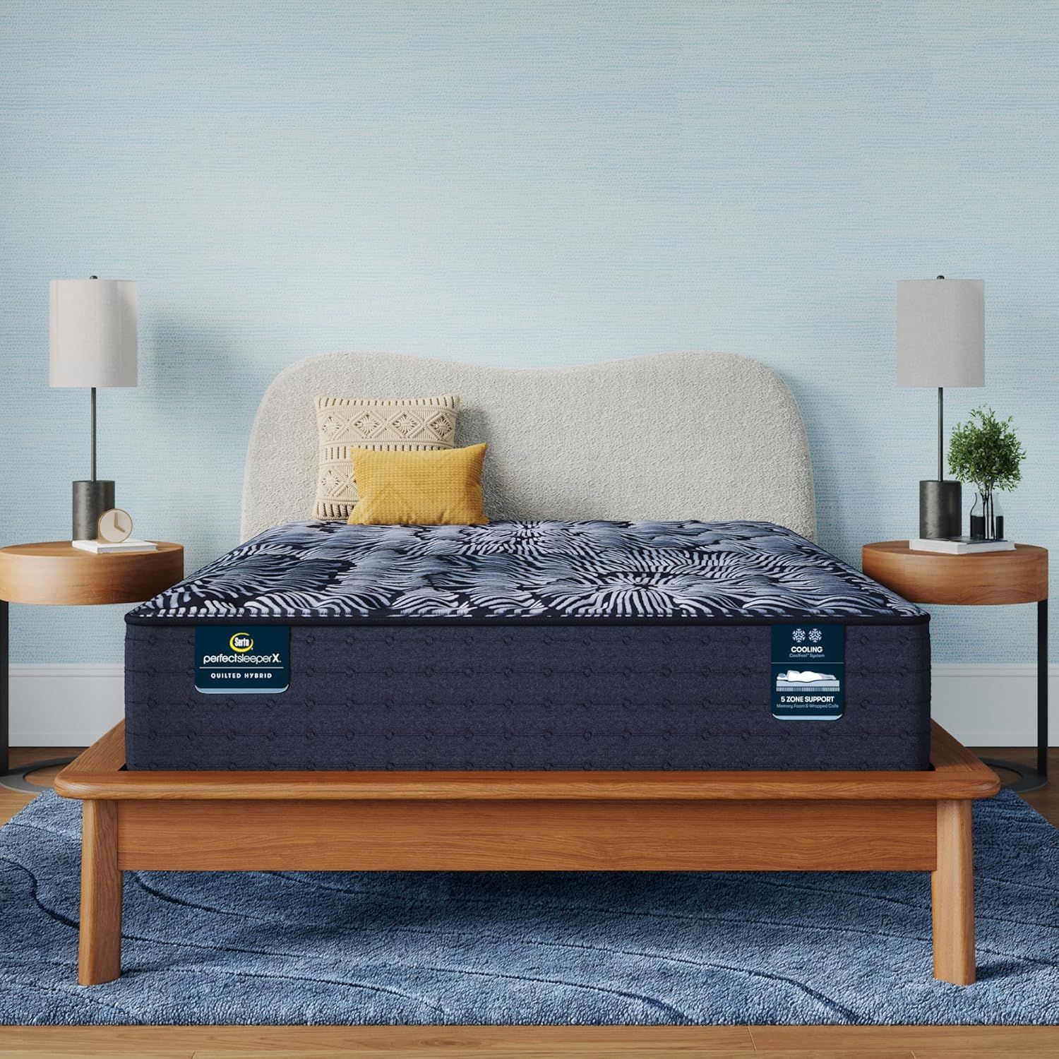 California King 13.5" Hybrid Gel Memory Foam Innerspring Mattress