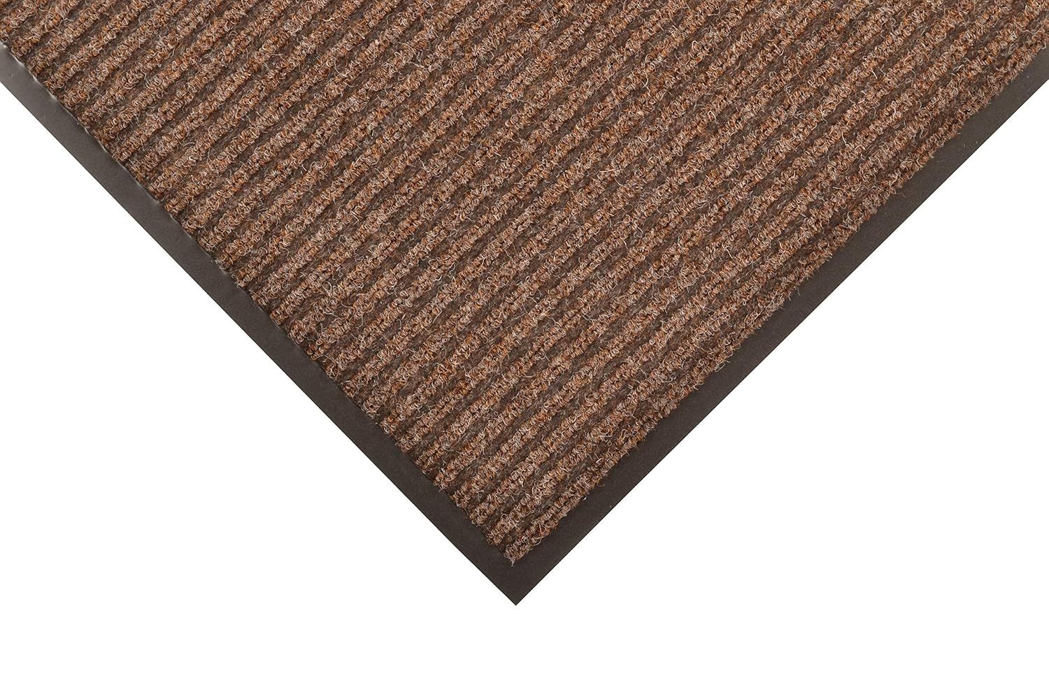 Heritage Rib 3'x10' Brown Polypropylene Entrance Mat