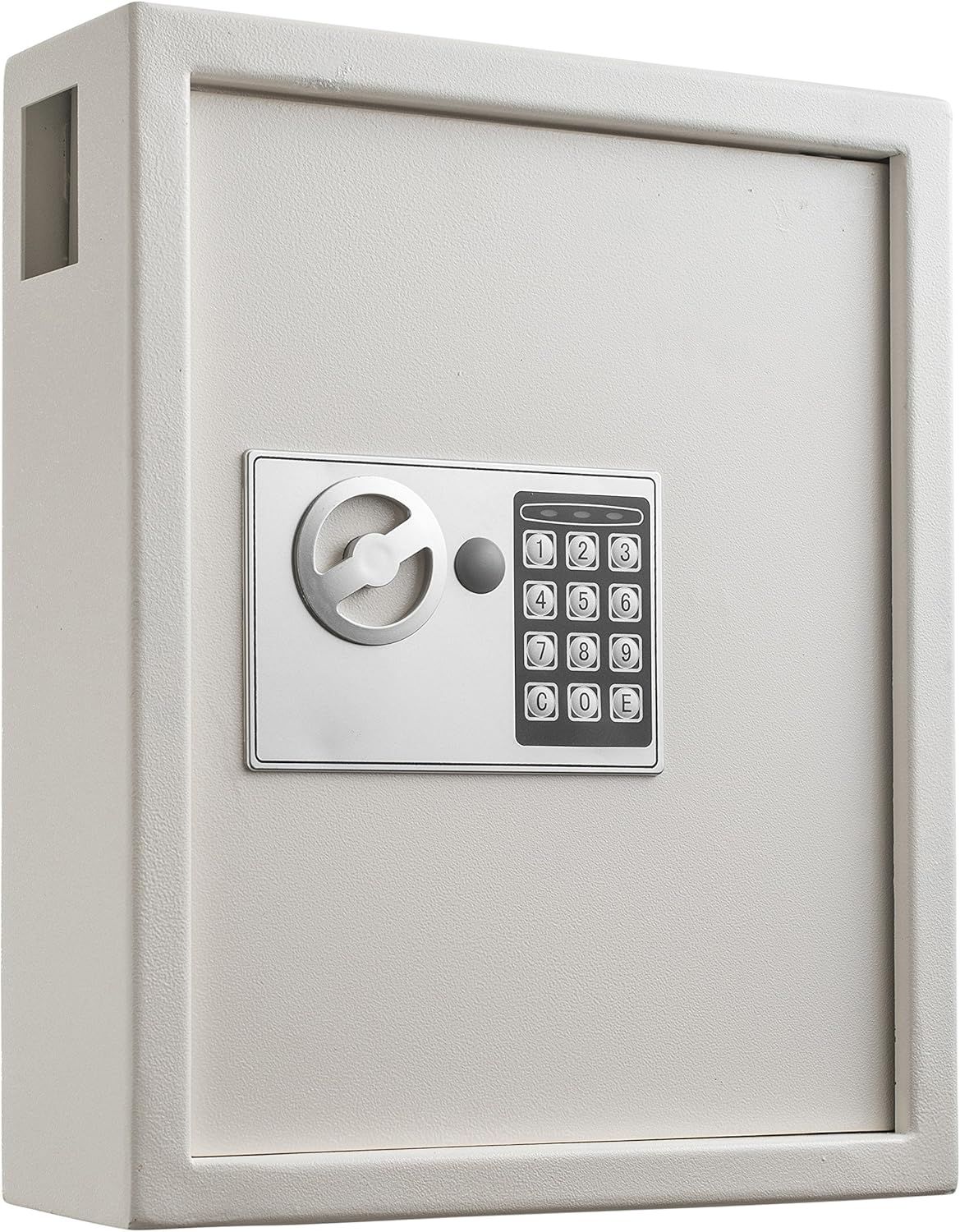 White Steel 40-Key Digital Lock Wall Mount Cabinet