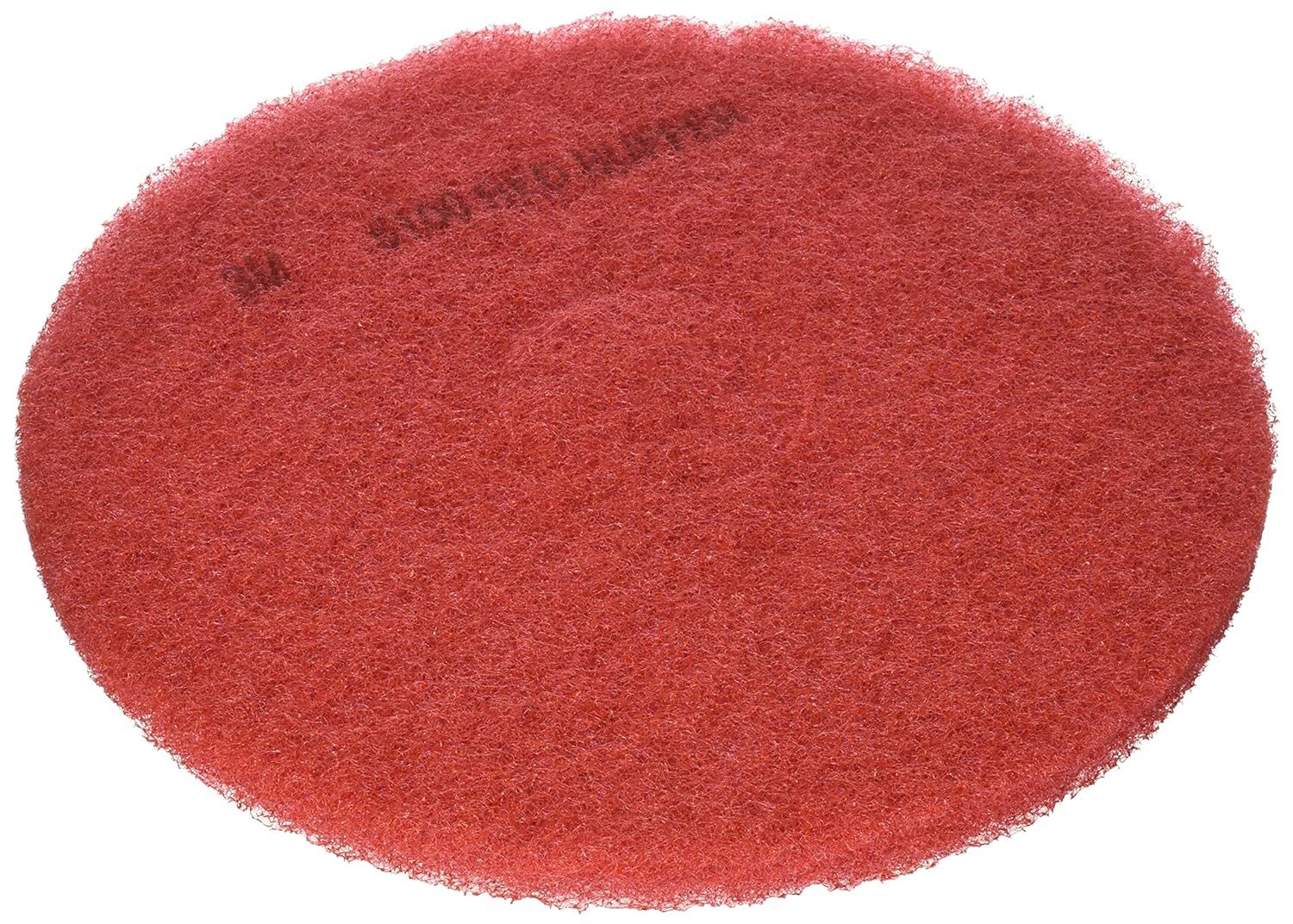 13-Inch Red Polyester Fiber Floor Polishing Pad