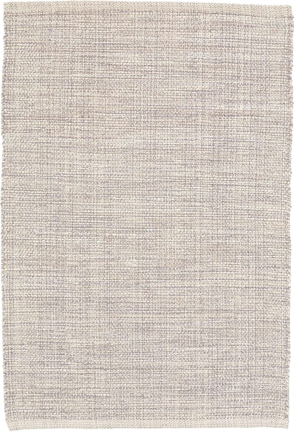 Dash and Albert Marled Cotton Area Rug - 9' x 12' Grey Solid Handwoven Accent Rug - Durable, Lightweight, High Traffic Areas Hallway, Bedroom, Living Room