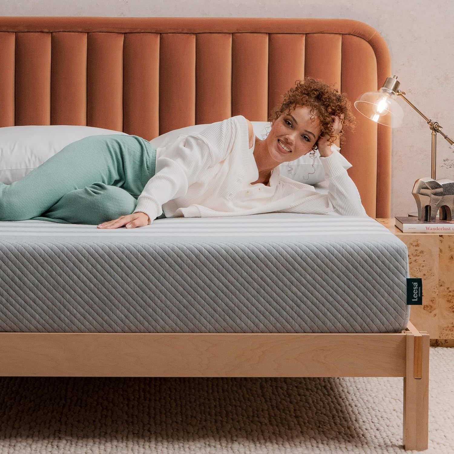 Leesa Original Cooling Memory Foam Twin XL Mattress in Gray