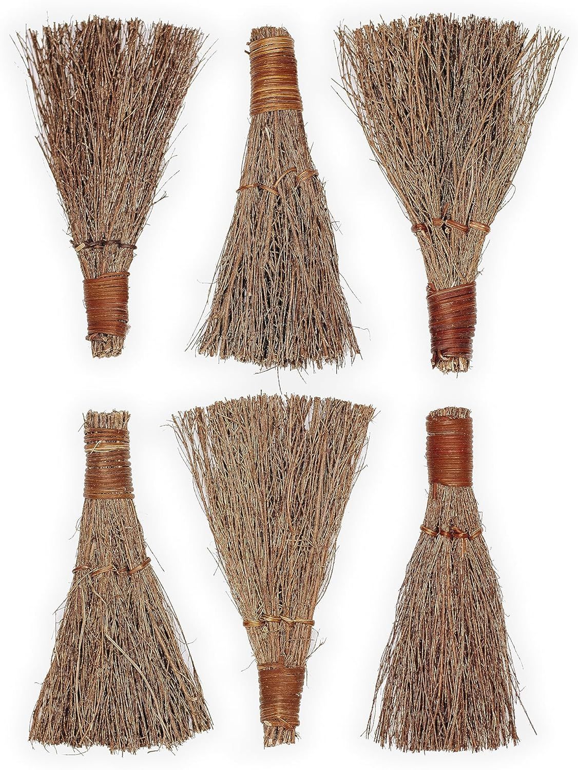 Rustic Natural Fiber Cinnamon Scented Decorative Broom Set