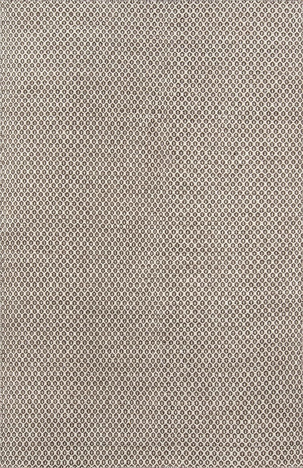 Handwoven Geometric Gray Wool Area Rug, 3'6" x 5'6"