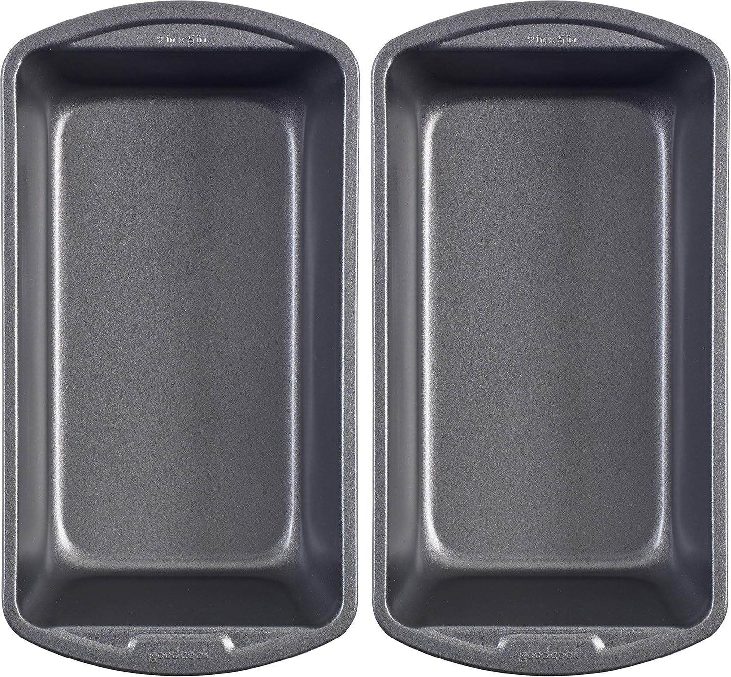 Set of 2 Nonstick Steel Standard-Sized Loaf Pans