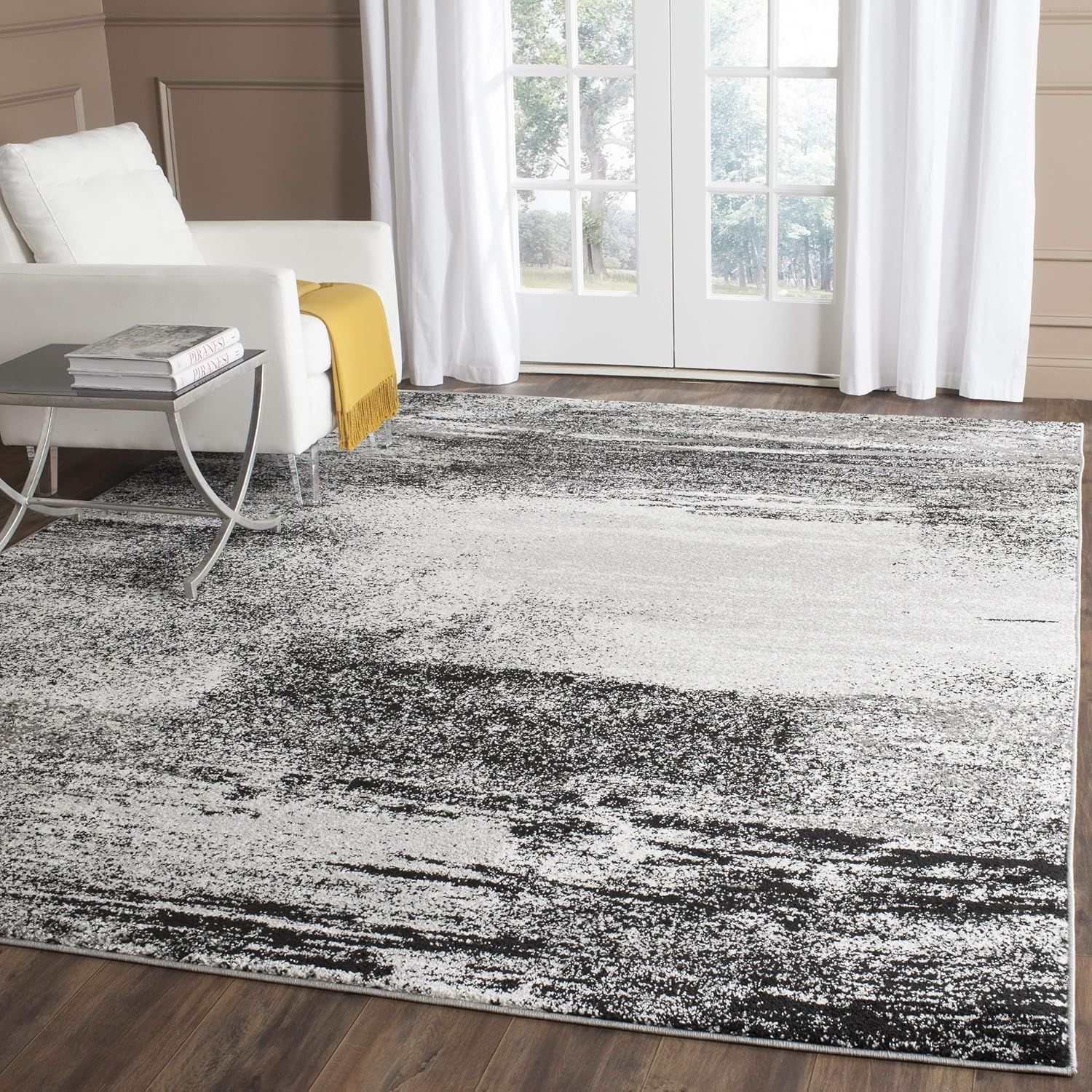 Adirondack Silver and Multi 12' x 18' Modern Abstract Area Rug