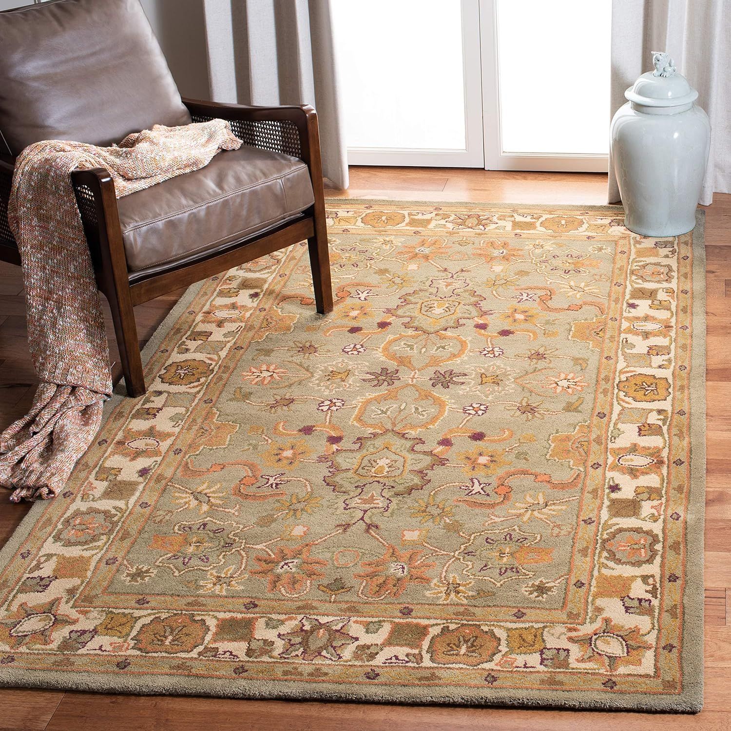 Heritage Ivory & Beige Hand-Tufted Wool Area Rug - 12' x 18'