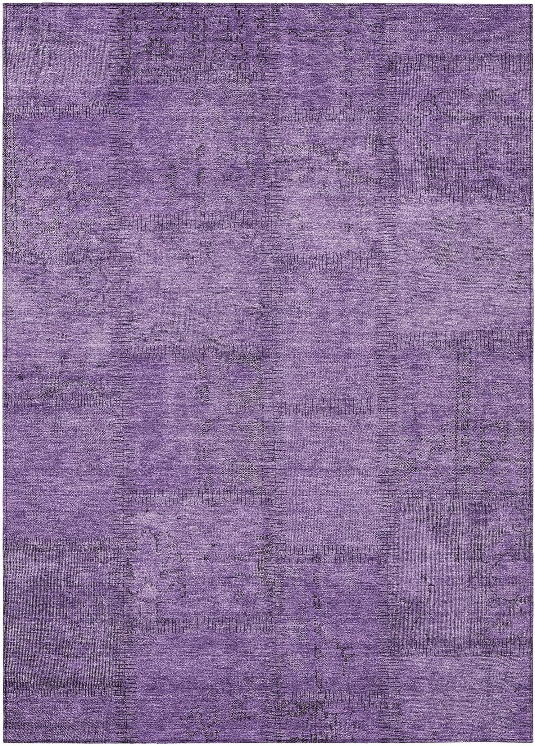 Chantille Purple Quilted Mosaic Indoor Outdoor Area Rug 3' x 5'