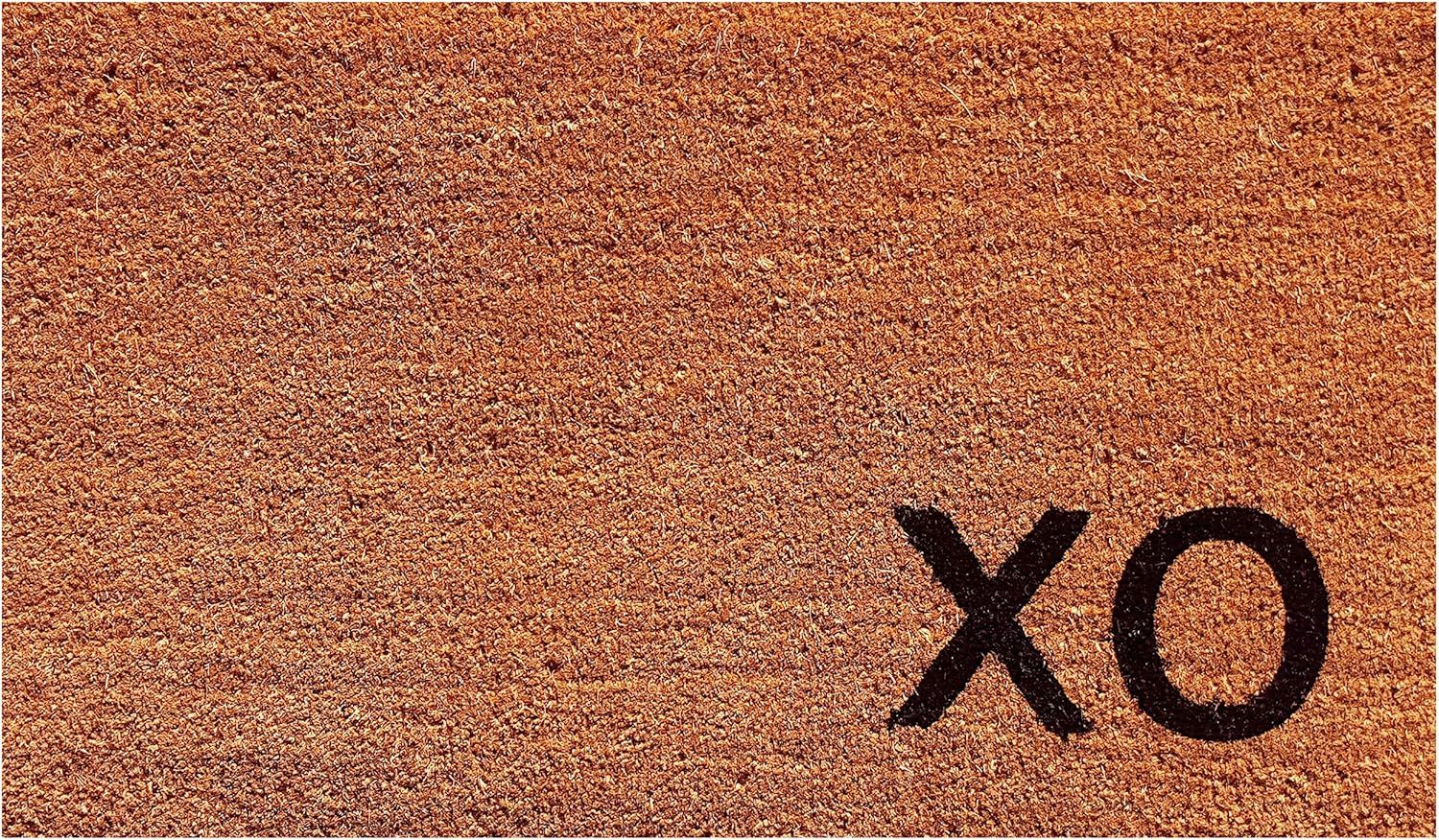 Natural Coir and Vinyl Outdoor Rectangle Doormat