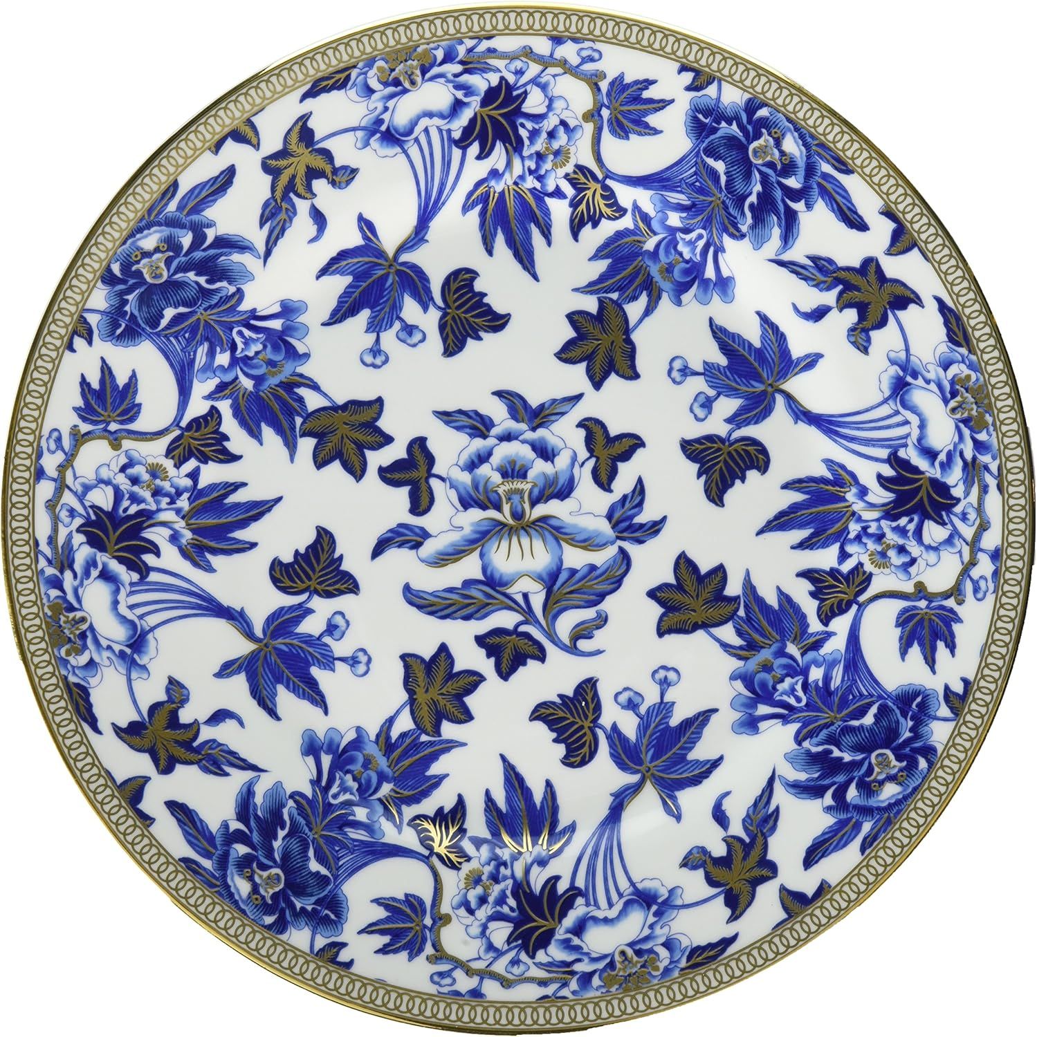 Blue Floral Porcelain 8" Salad Plate