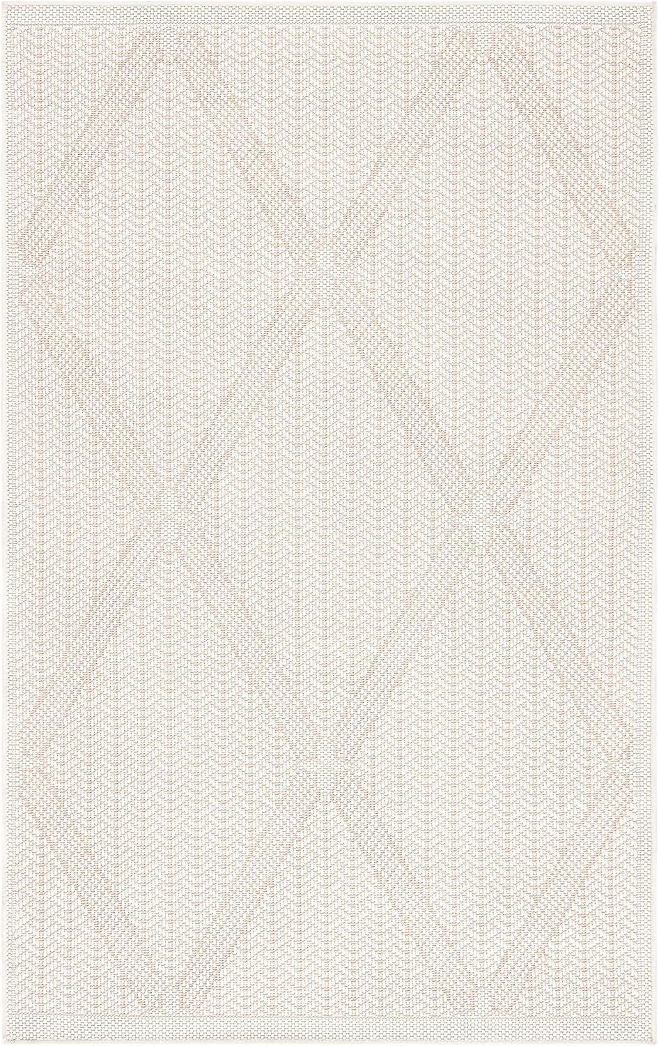 SAFAVIEH Bermuda Collection Accent Rug - 2' x 4', Cream & Beige, Non-Shedding & Easy Care, Machine Washable Indoor/Outdoor & Washable-Ideal for Patio, Backyard, Mudroom (BMU811A)