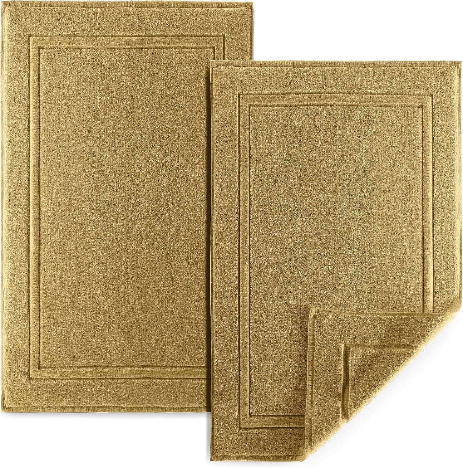 Taupe Cotton Super Soft Absorbent Bath Mat Set