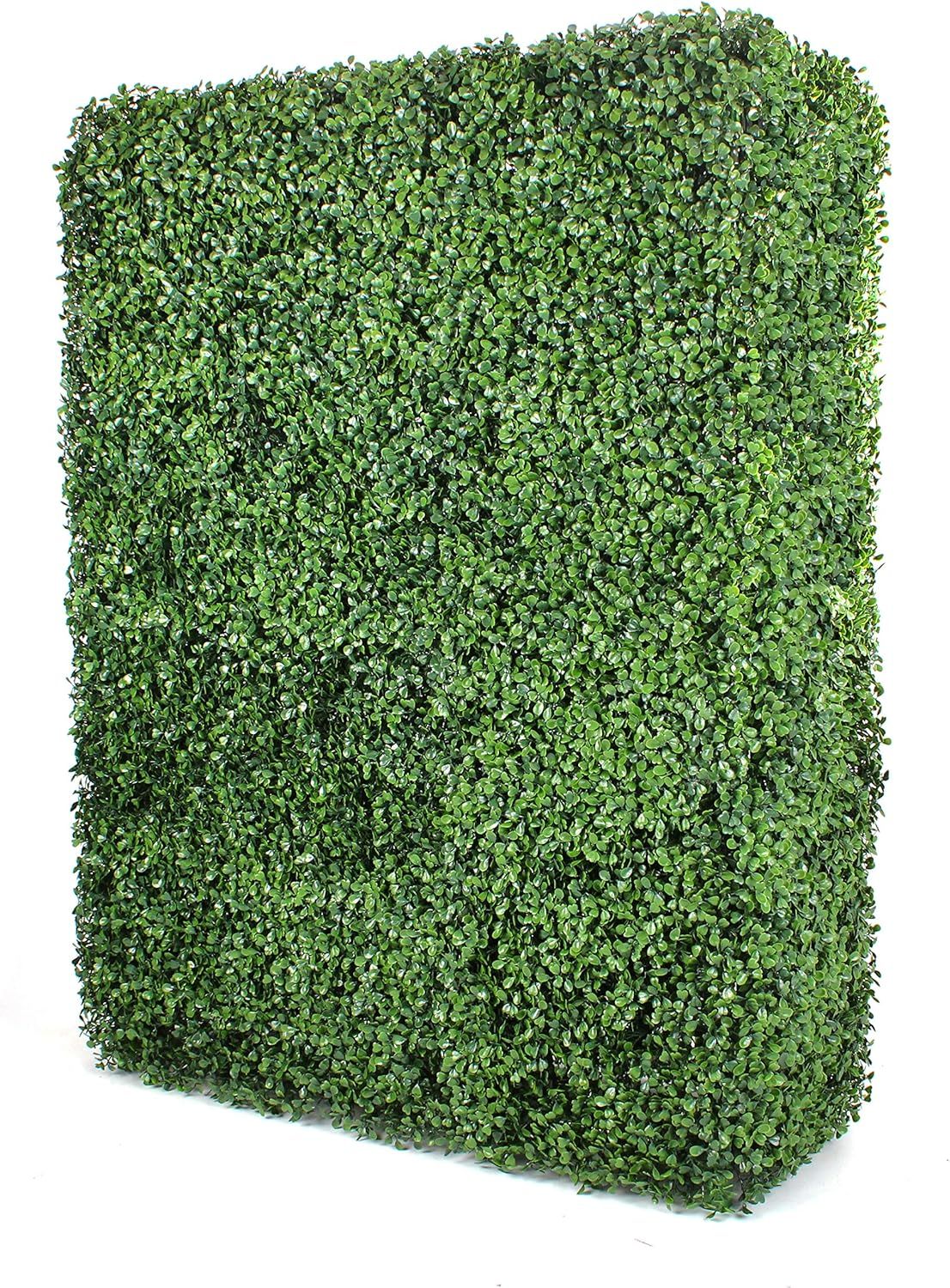 Large Green Plastic Boxwood Hedge Wall for Outdoor Privacy