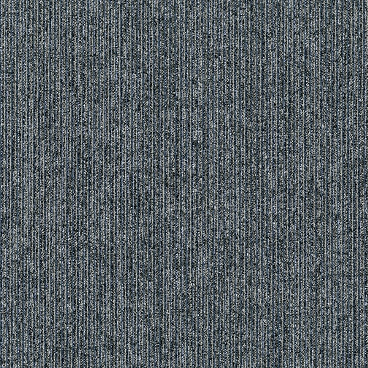 Navy Blue Low Pile Square Carpet Tile with PET Fiber