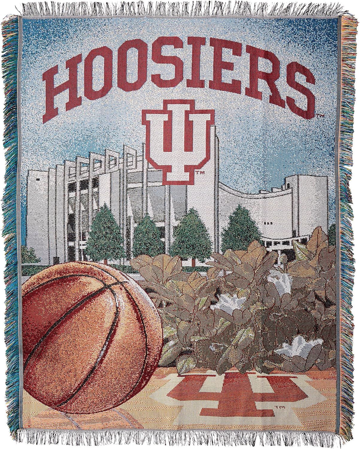 Indiana Hoosiers Woven Tapestry Throw Blanket, 48" x 60", Multicolor