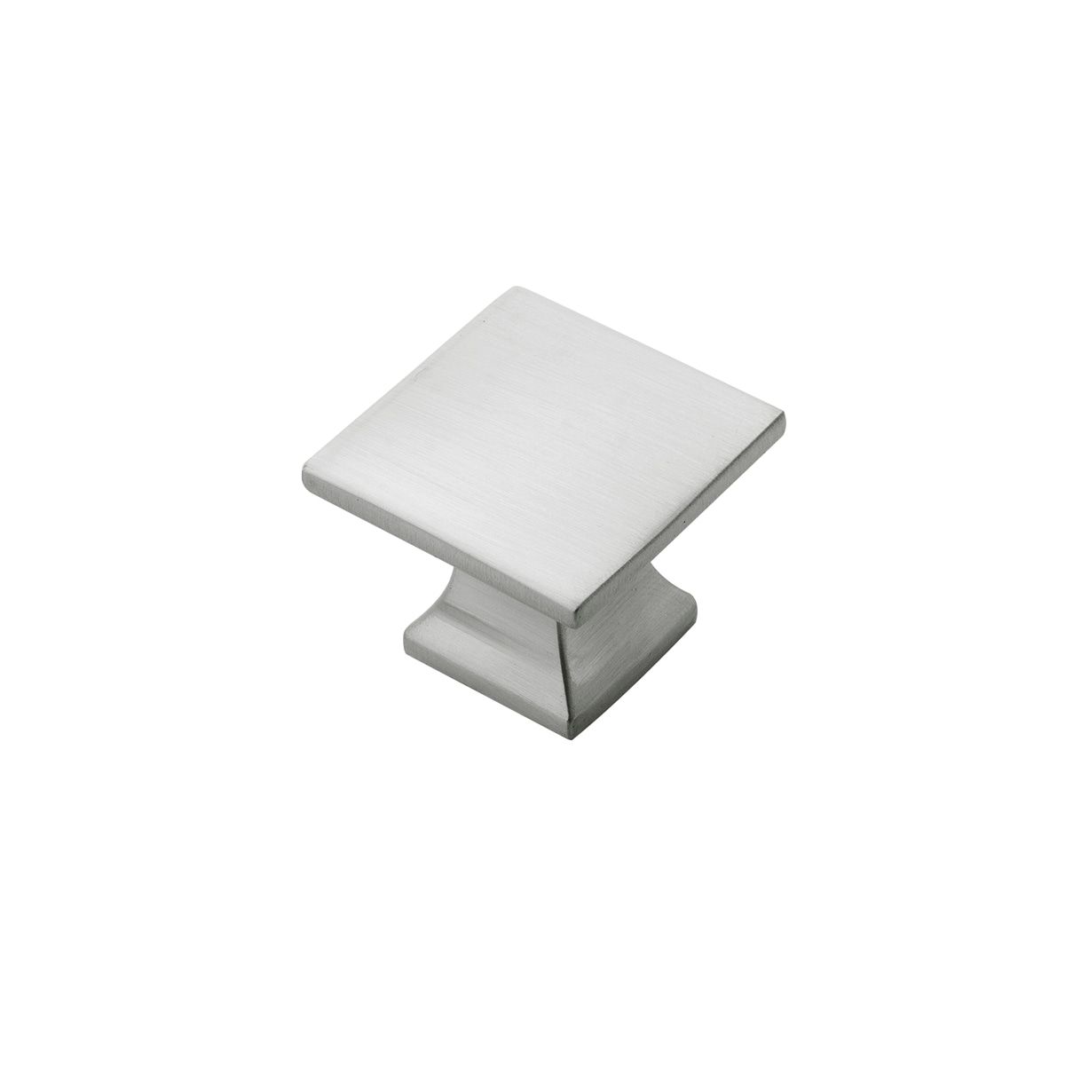 Satin Nickel Square Cabinet Knob 1-1/4 Inch 10-Pack