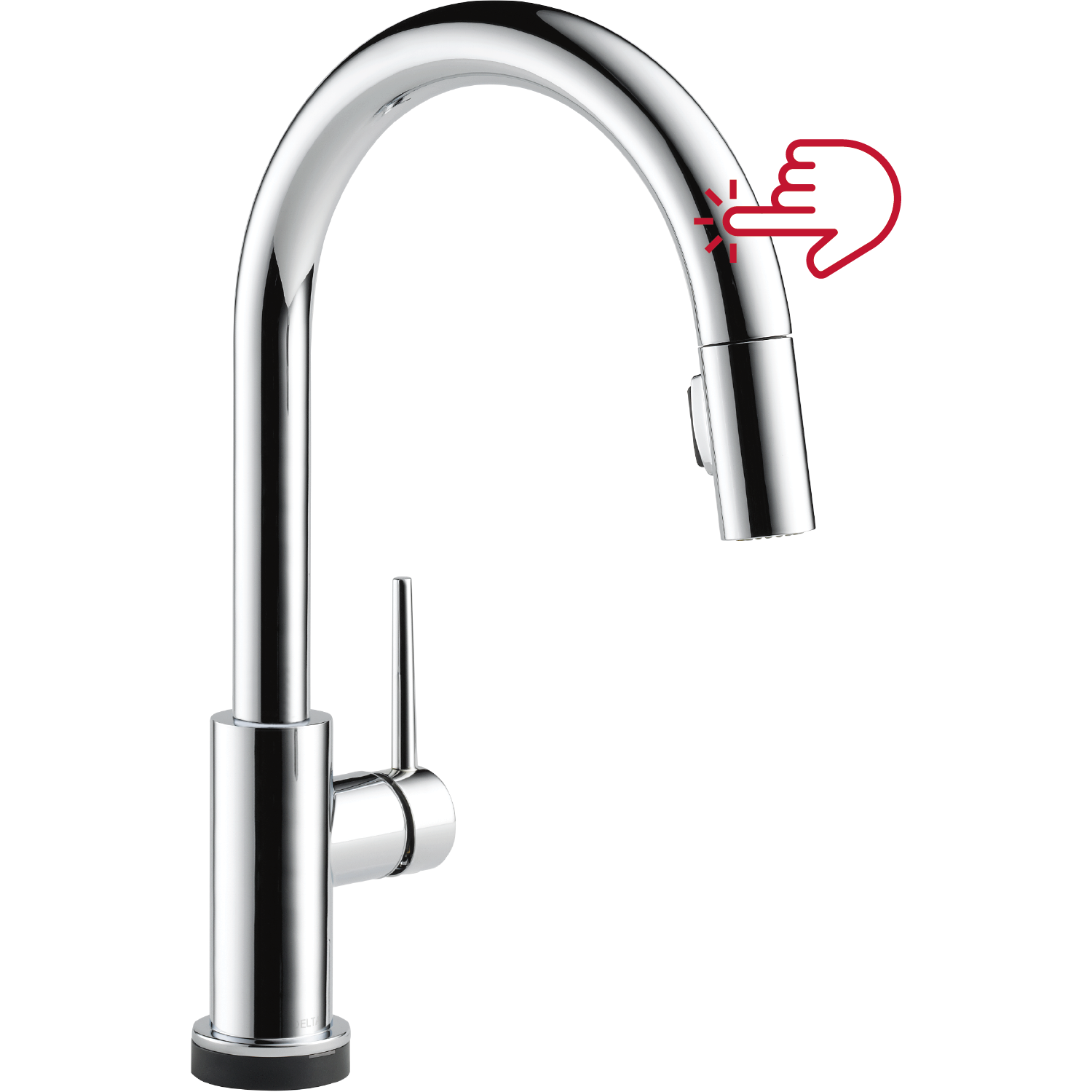 Chrome Single-Handle Pull-Down Kitchen Faucet with Touch Technology