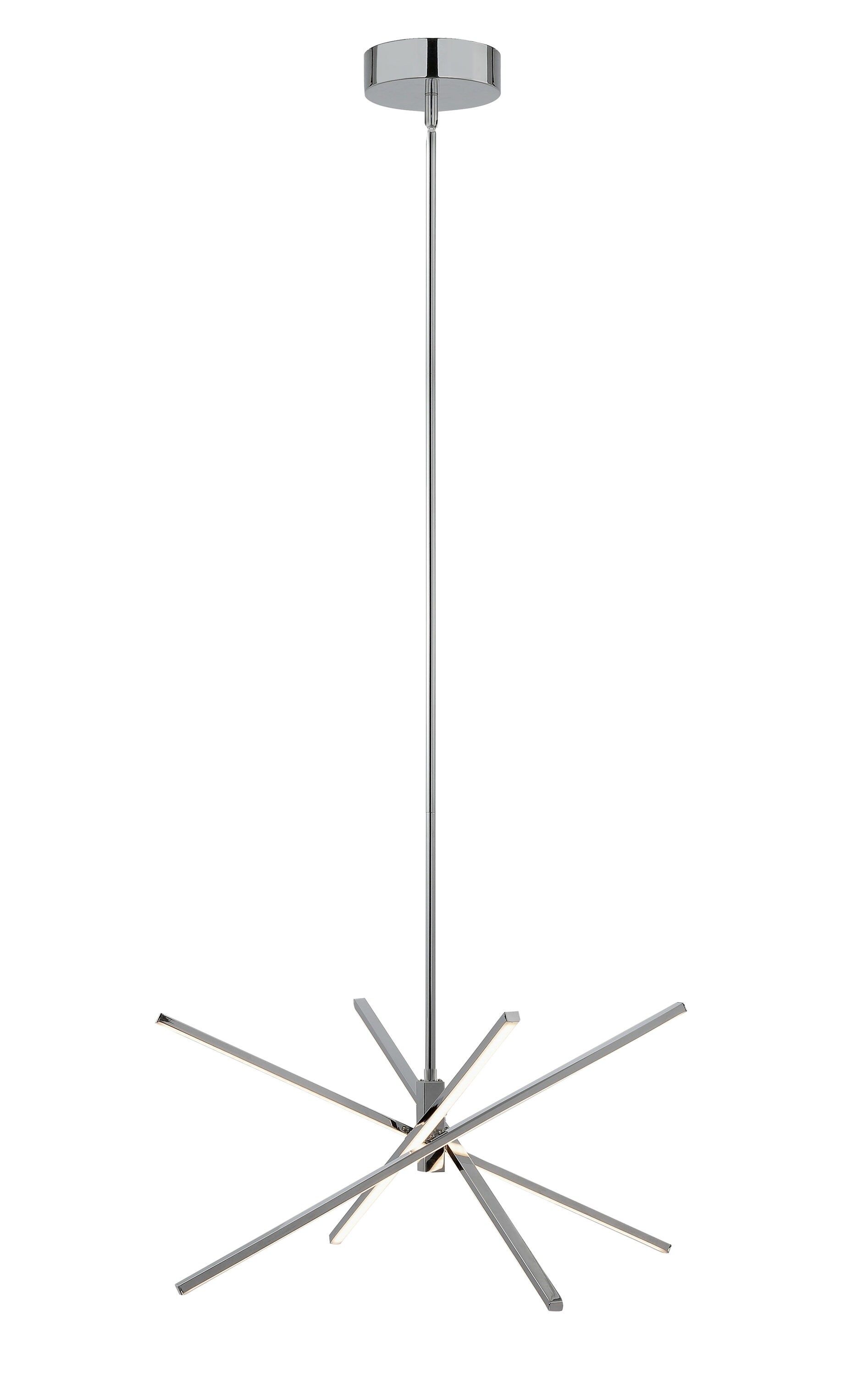 Modern Jaxx 24" Polished Chrome LED Pendant Light