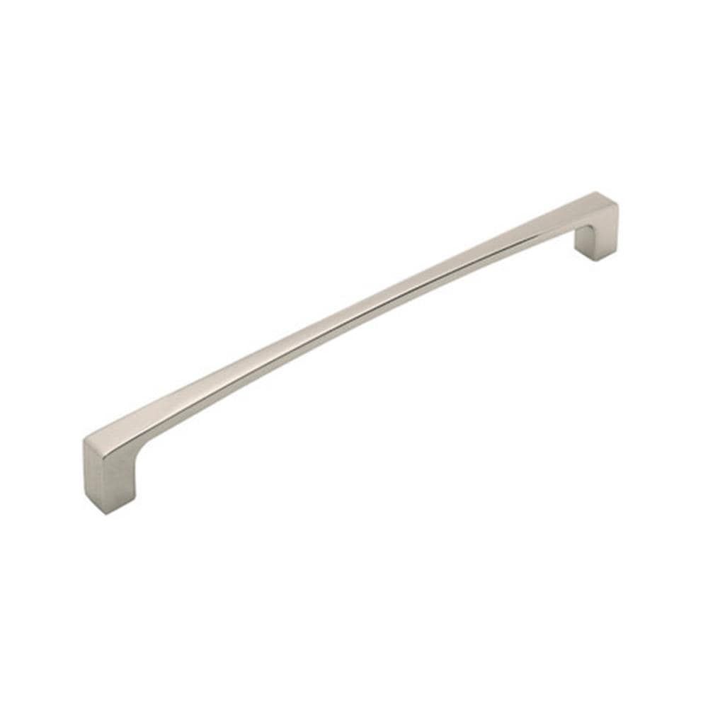 Polished Nickel 8-Inch Modern Cabinet Handle with Mounting Hardware