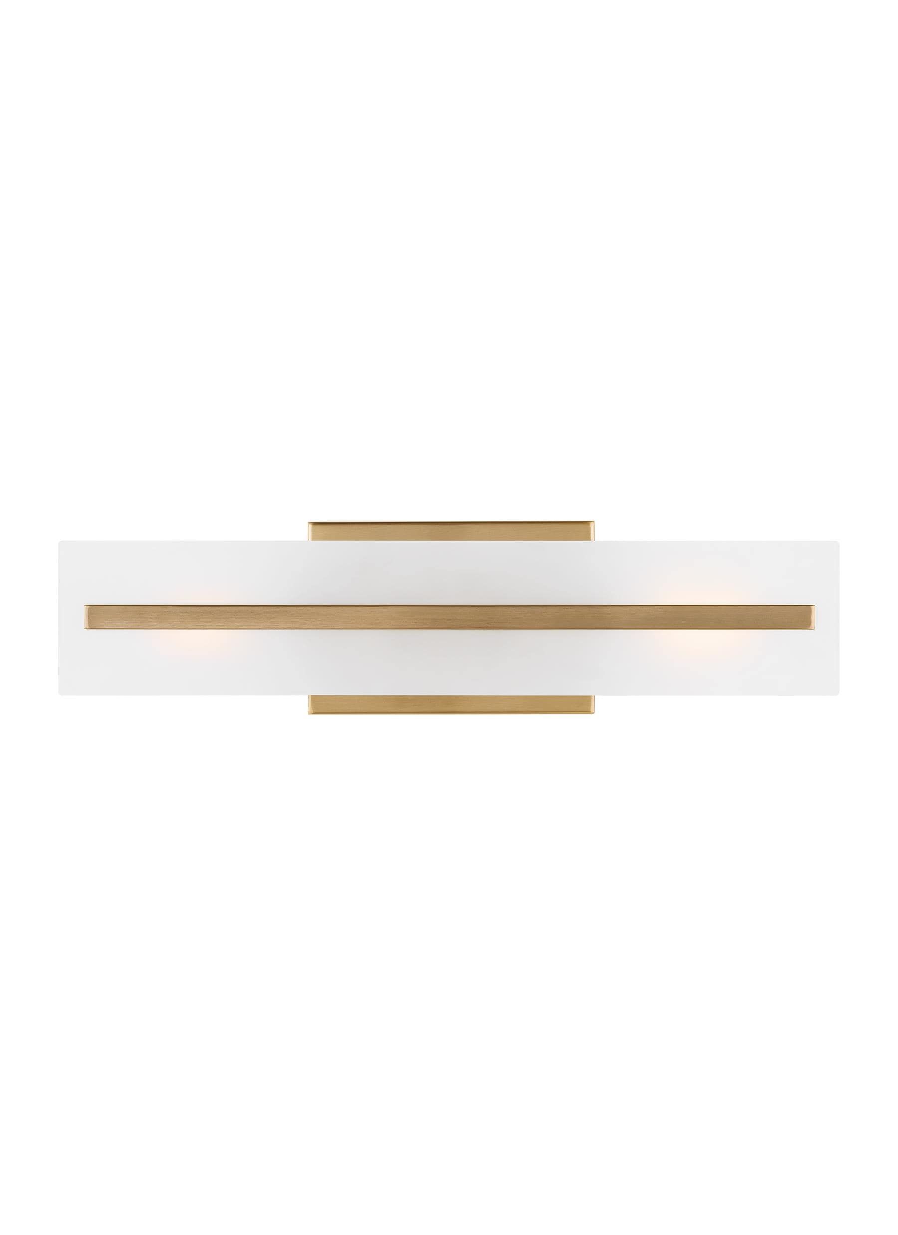 Dex Satin Brass Energy Star 2-Light Vanity with Etched Glass