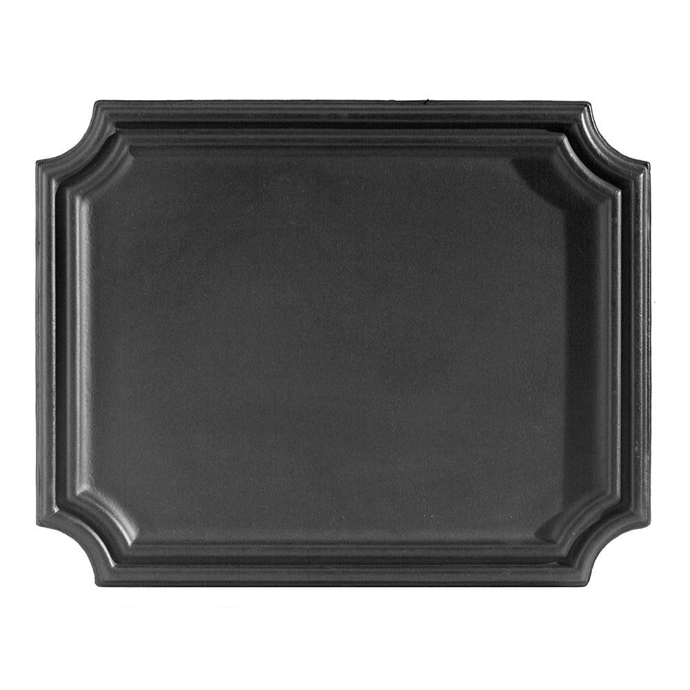 Black Cast Iron Plain Fireplace Fireback