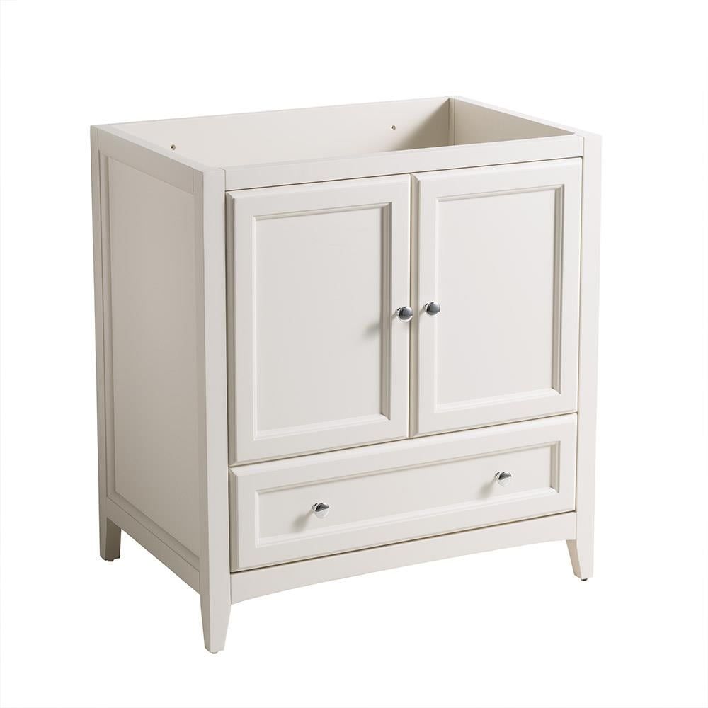 Antique White Engineered Wood Freestanding Bathroom Vanity Base Cabinet