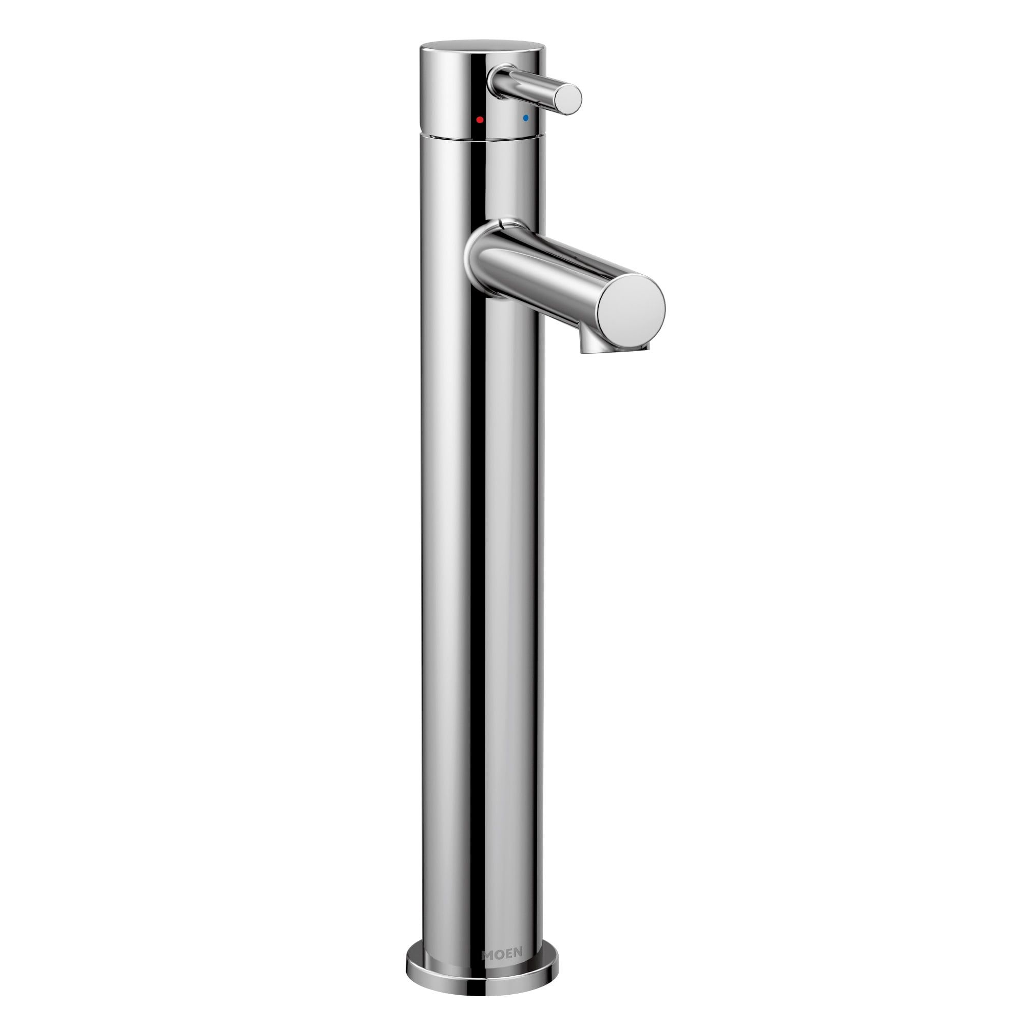 Sleek Modern Chrome Vessel Bathroom Faucet with Single Handle