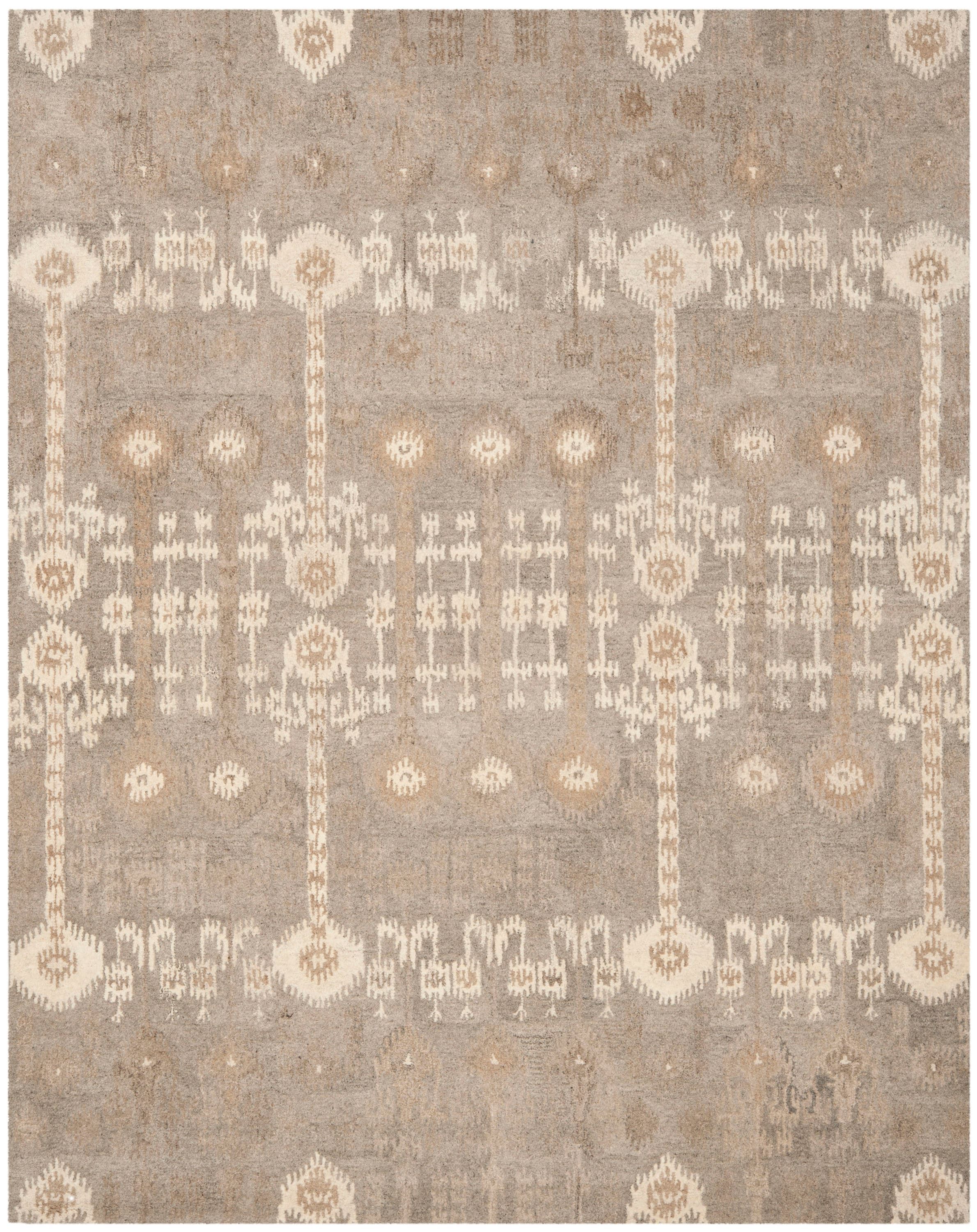 Hand-Tufted Artistry Wool 10' x 14' Rectangular Area Rug in Natural Multi