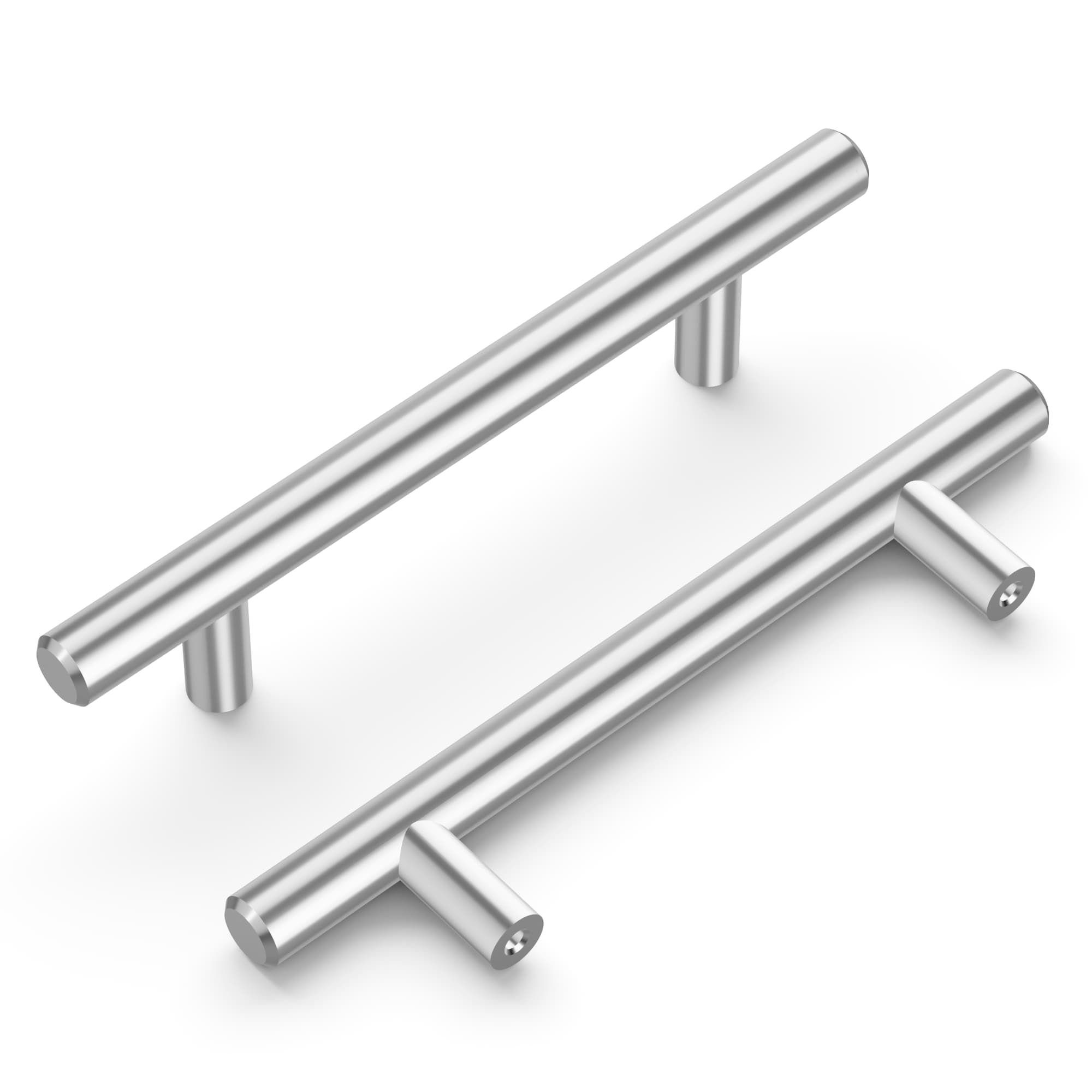 6-Inch Chrome Modern Bar Pull Handle with Mounting Hardware