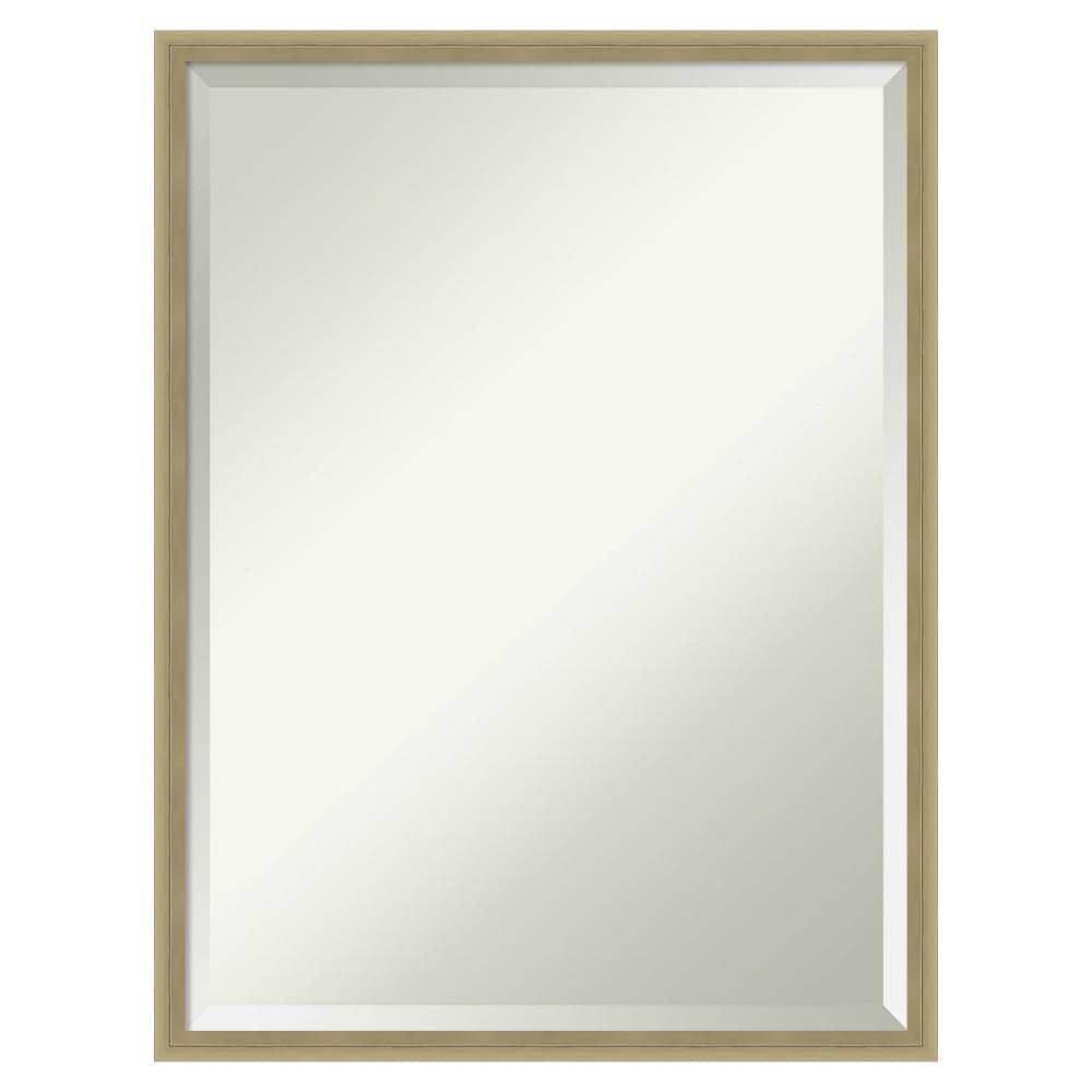 Elegant Bronze & Gold Wood Bathroom Vanity Mirror 19x25