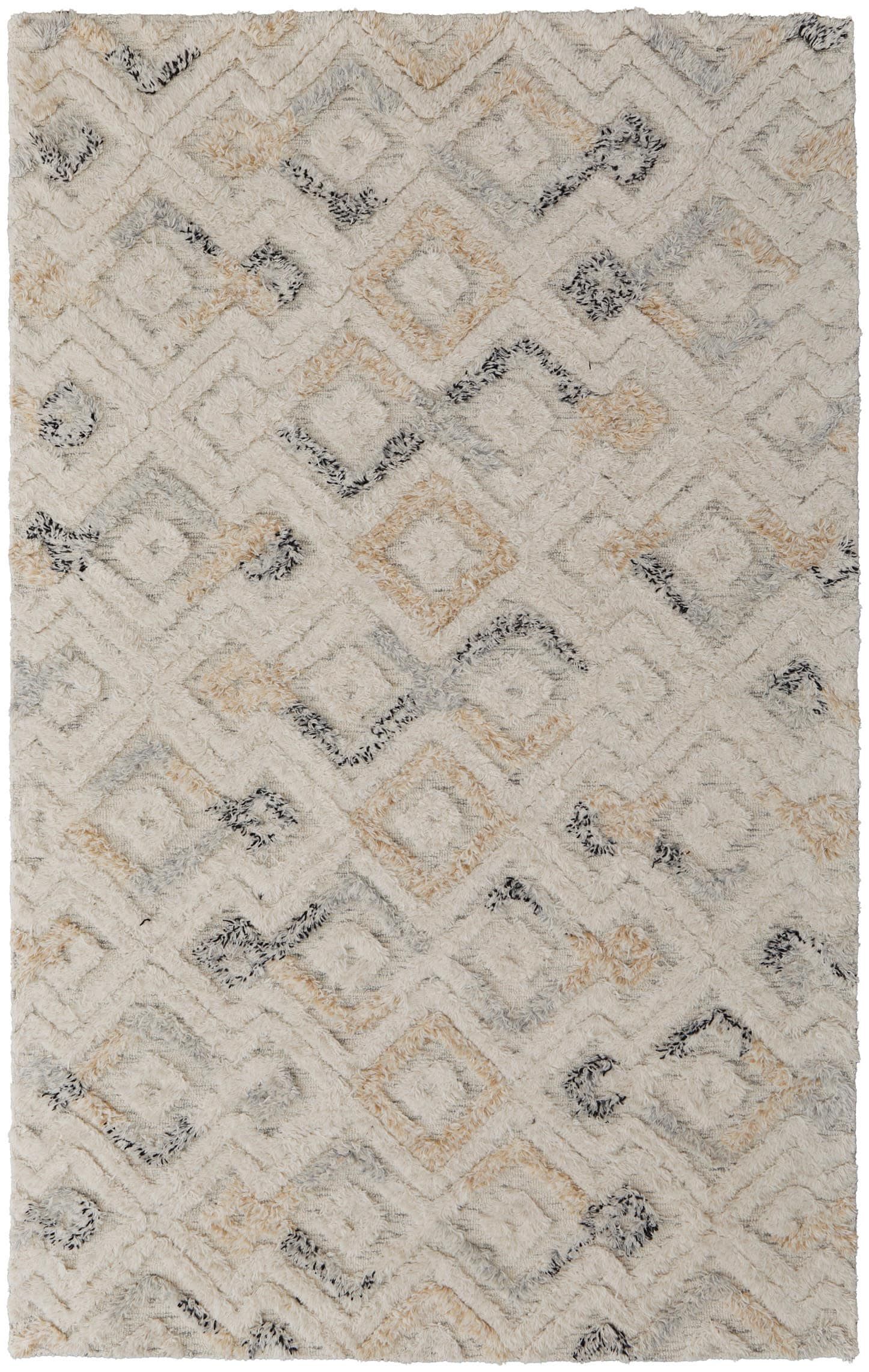 Nomadic Blue Diamond 8' x 10' Hand Tufted Wool Area Rug