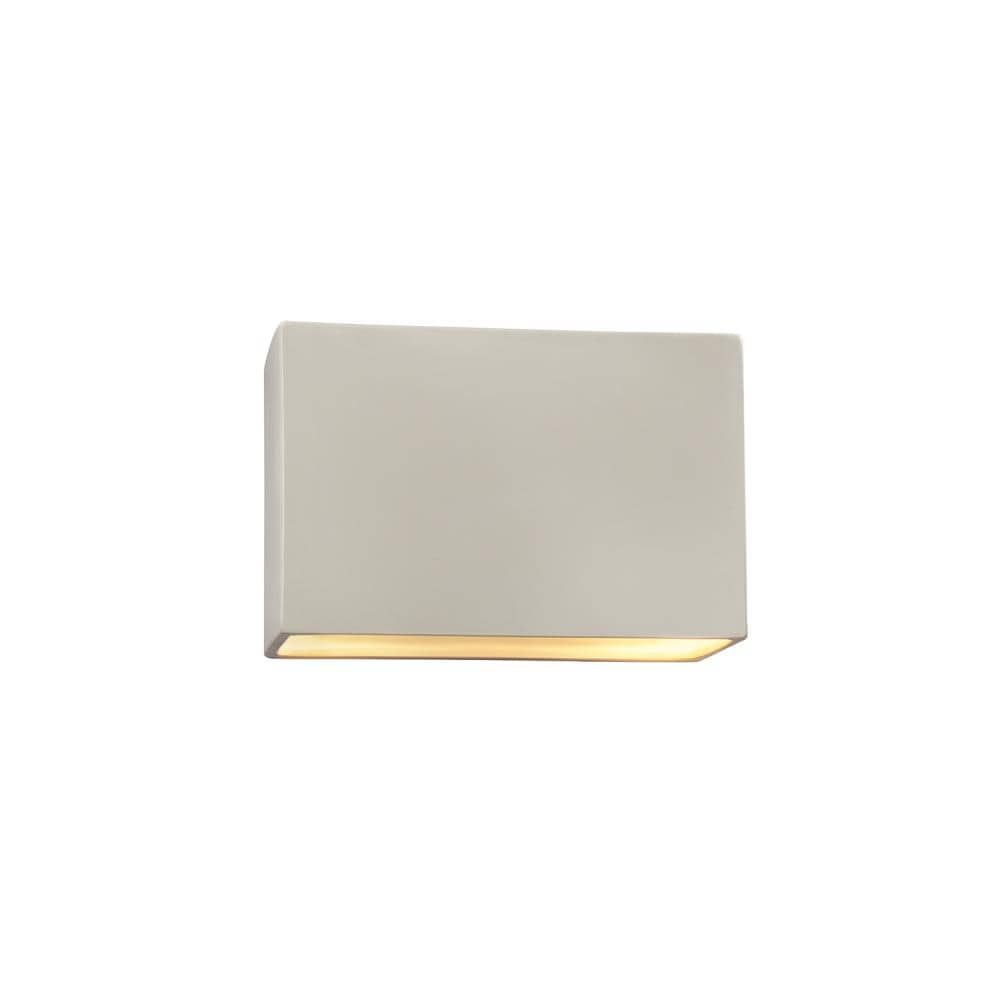 Ambiance 10" White Ceramic-Look Dimmable Wall Sconce