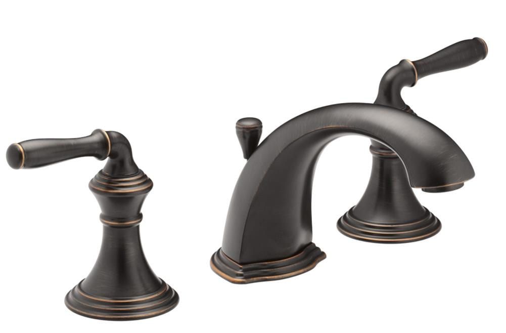 Oil-Rubbed Bronze Widespread Bathroom Sink Faucet