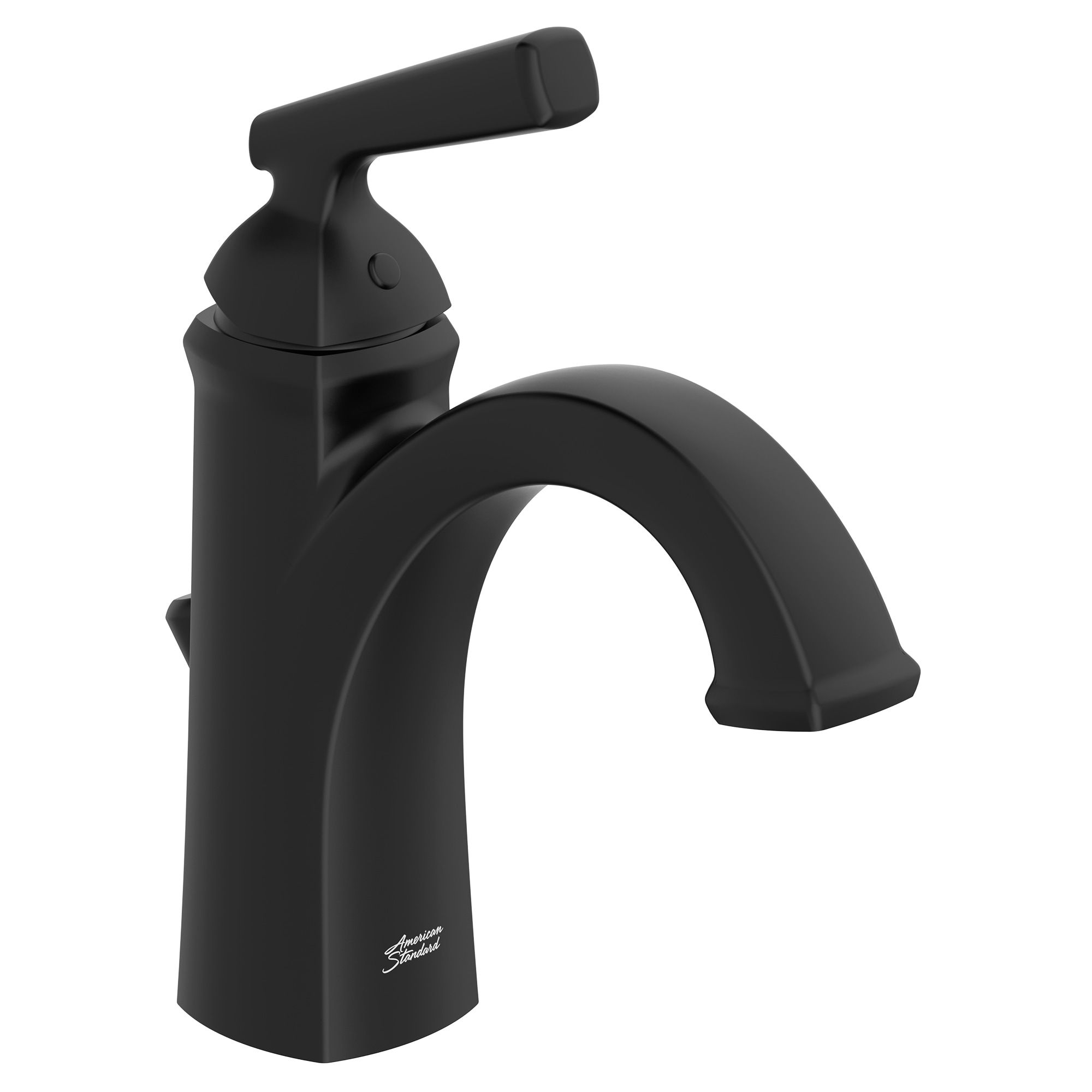 Matte Black Brass Single Hole Bathroom Faucet