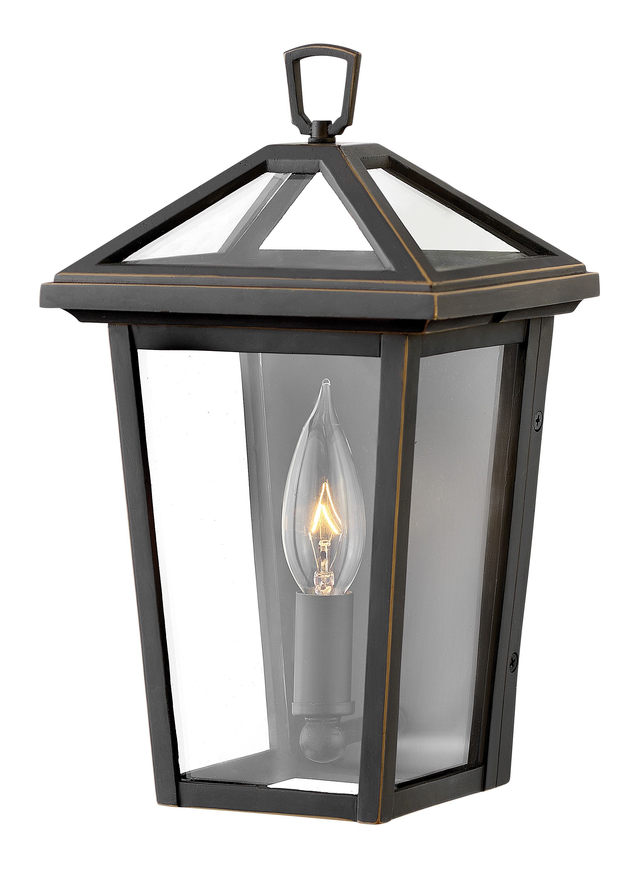 Oil Rubbed Bronze Outdoor Lantern with Clear Glass