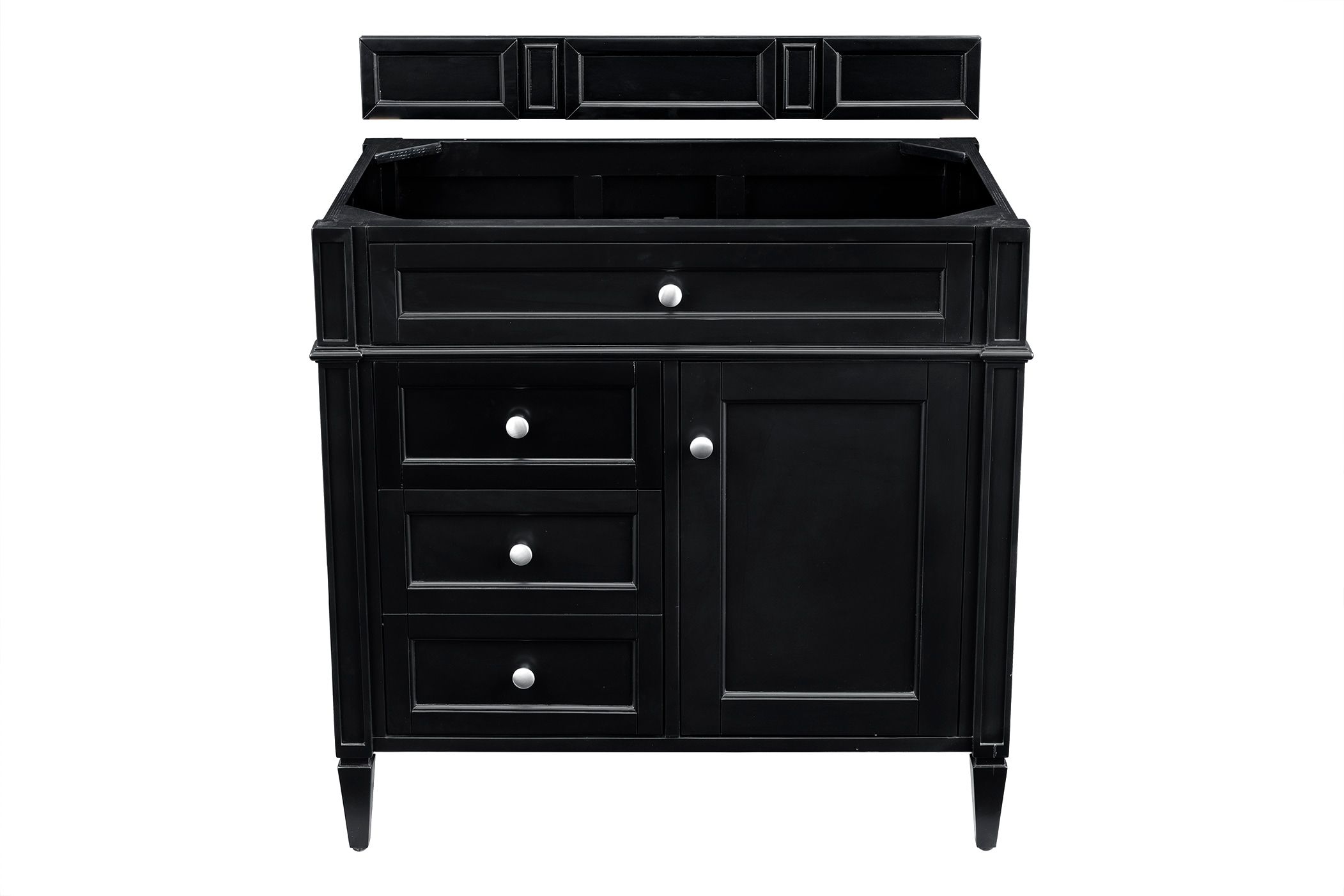 Black Onyx 36" Traditional Single Vanity with Plywood Cabinet
