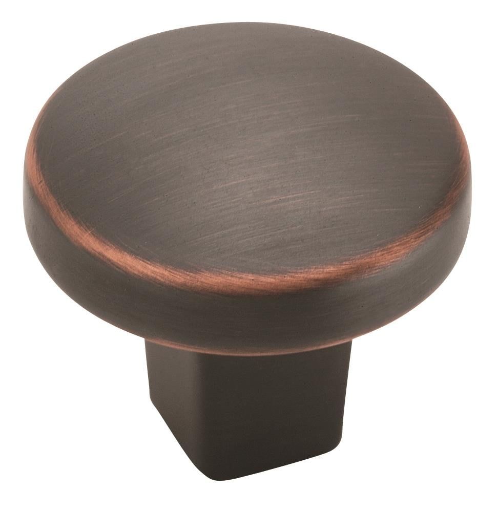 Oil Rubbed Bronze Round Cabinet Knob with Mounting Hardware