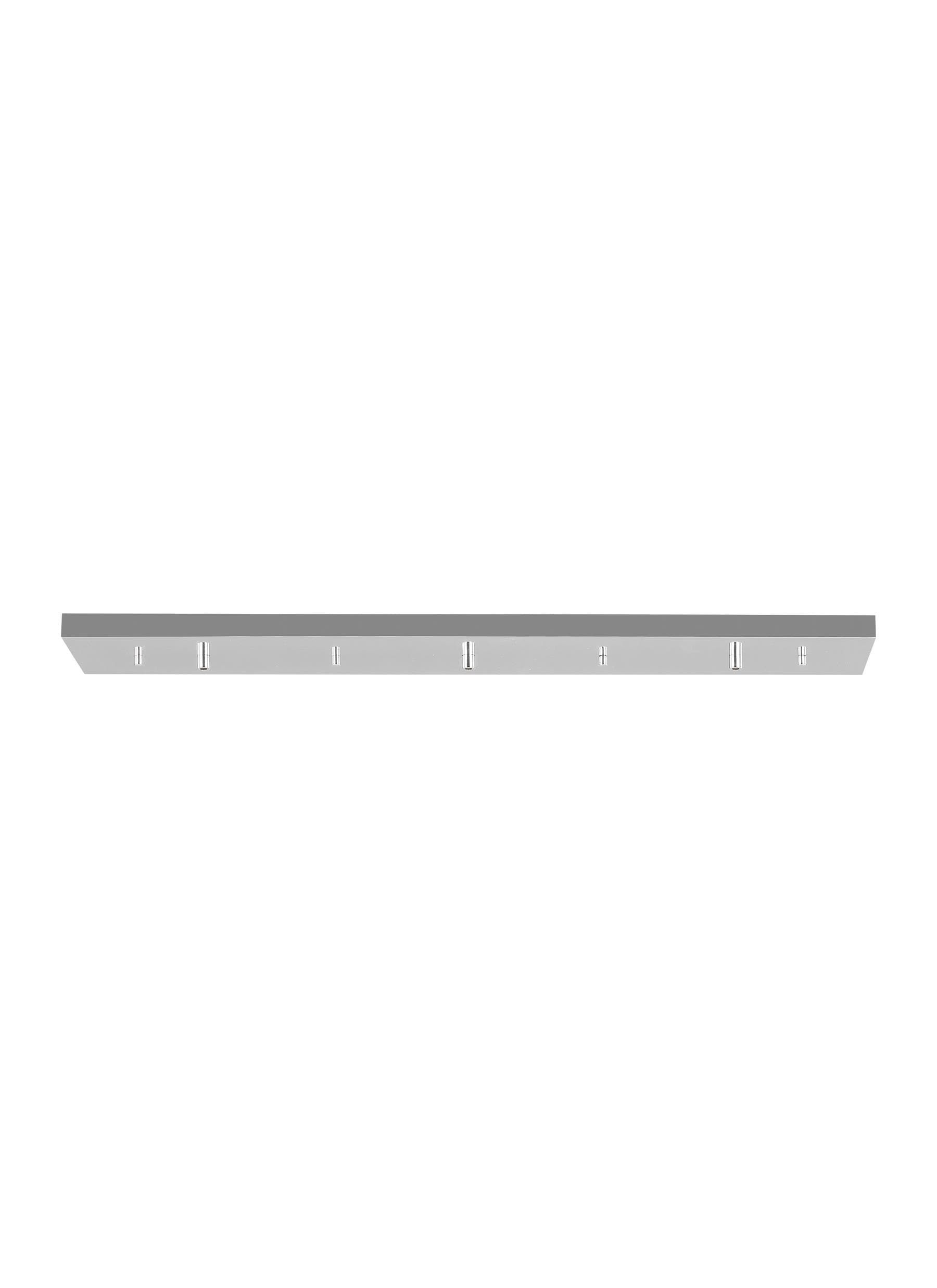 36 Inch White and Brushed Nickel Linear Canopy