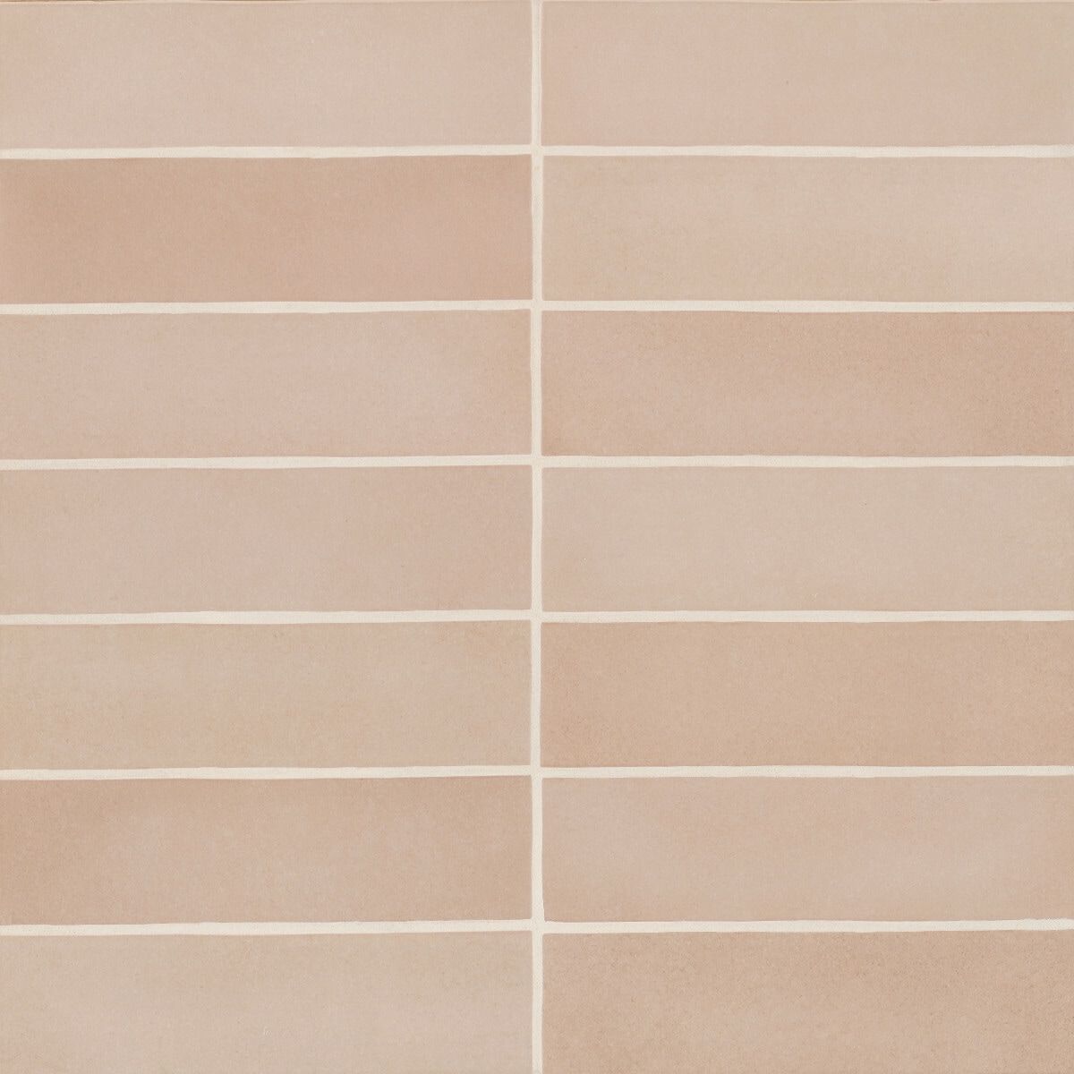 Makoto Matte Pink Ceramic Subway Wall Tile 2.5" x 10"