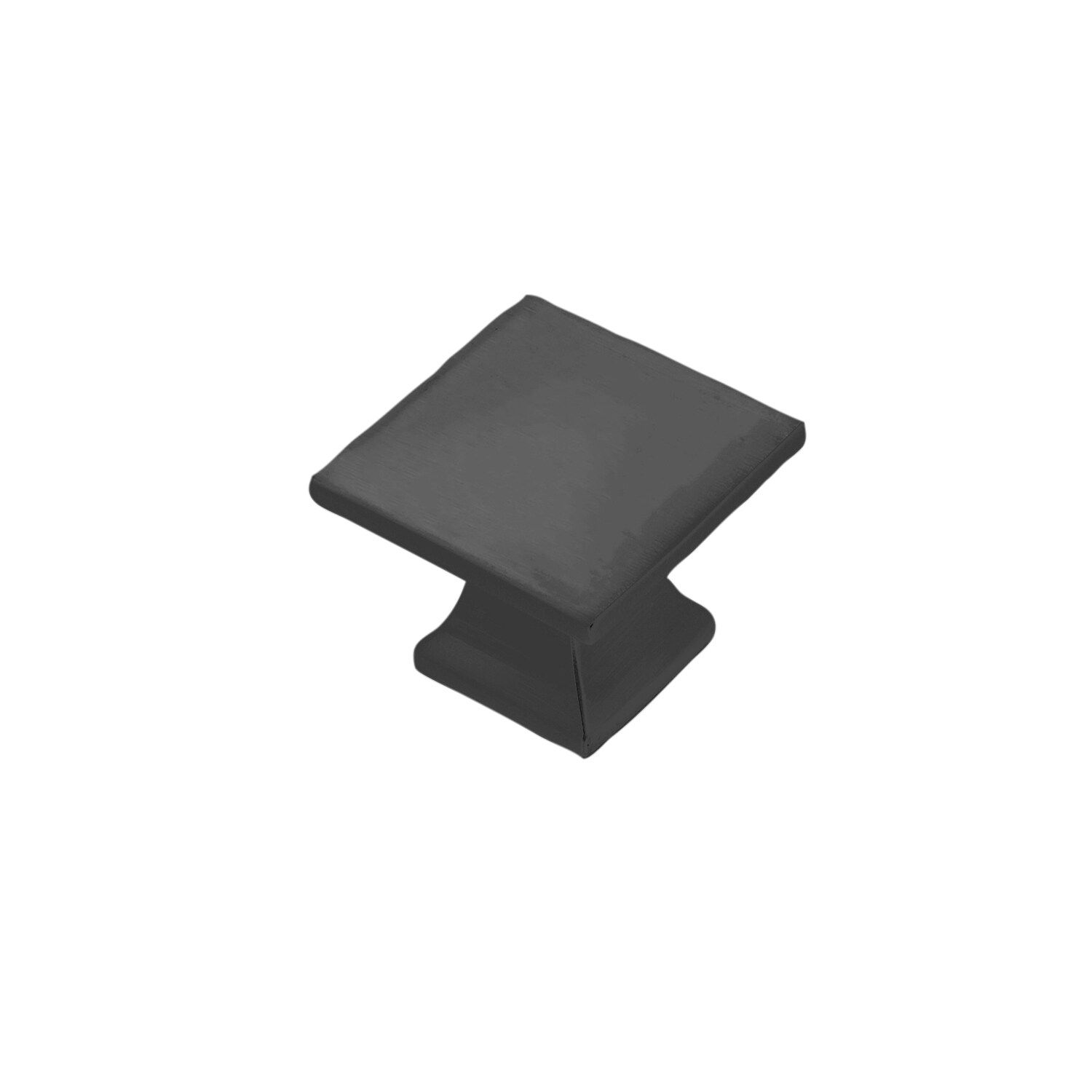 Matte Black Square Metal Cabinet Knob 10-Pack