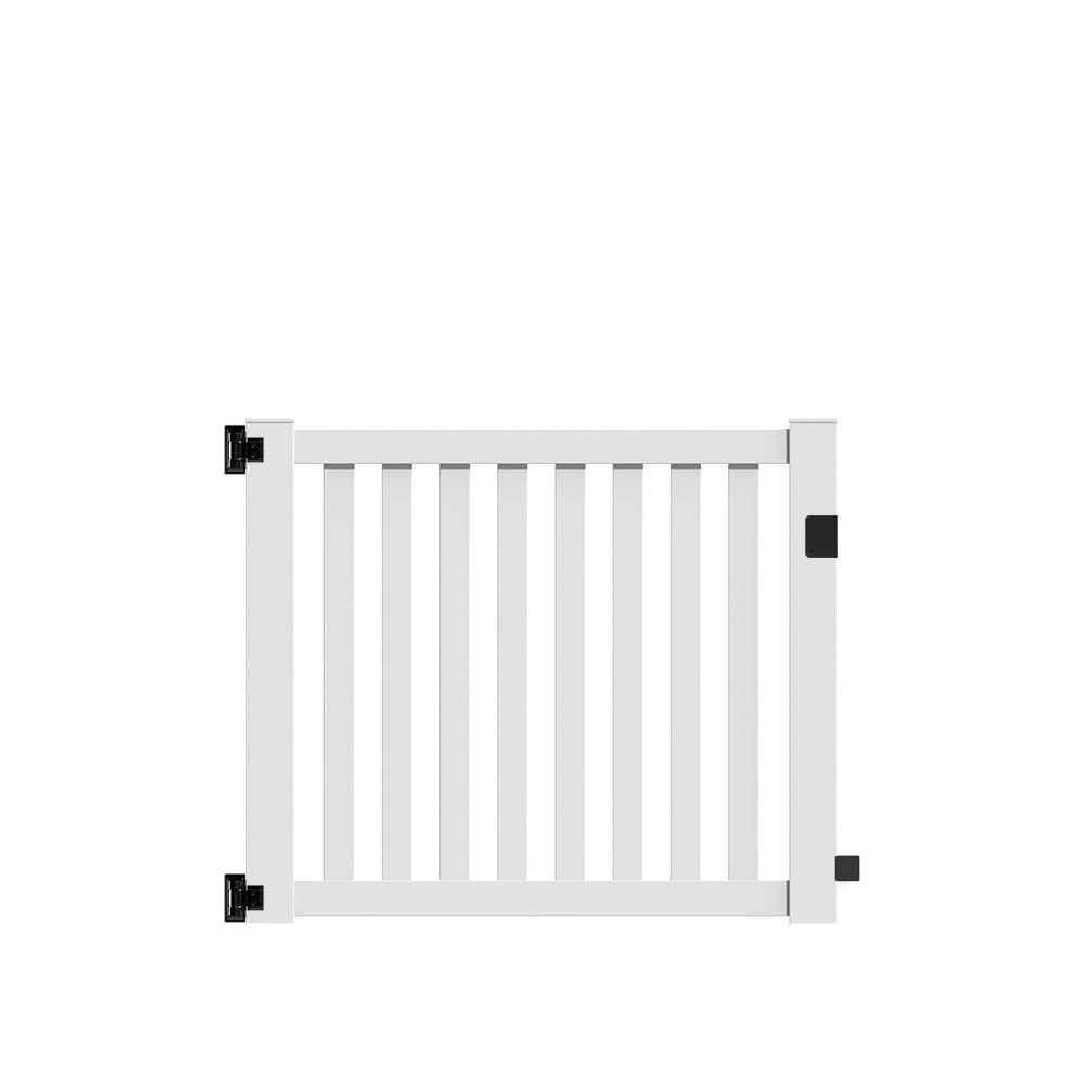 Terex 4-ft H x 5-ft W White Vinyl Pool Fence Gate