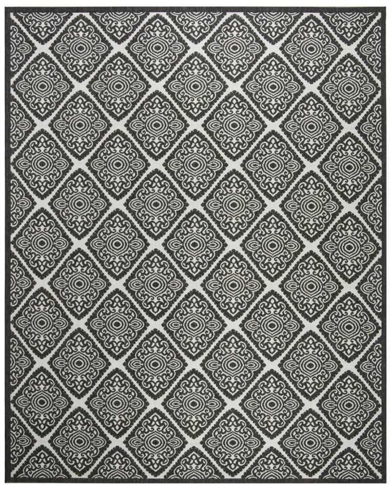 Therese Gray Geometric 8' x 10' Easy-Care Flat Woven Rug