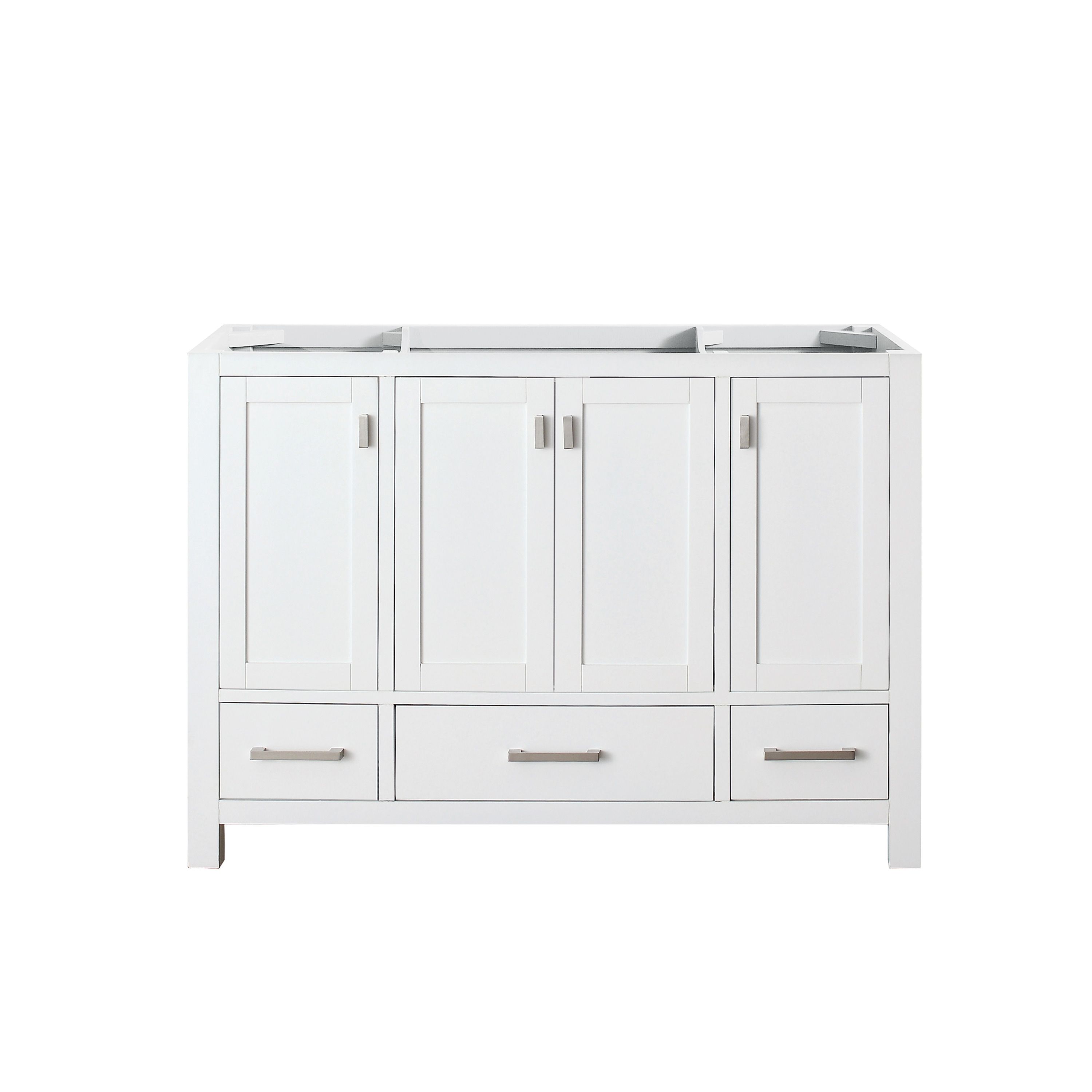 Modero 48'' White Solid Wood Freestanding Vanity Base