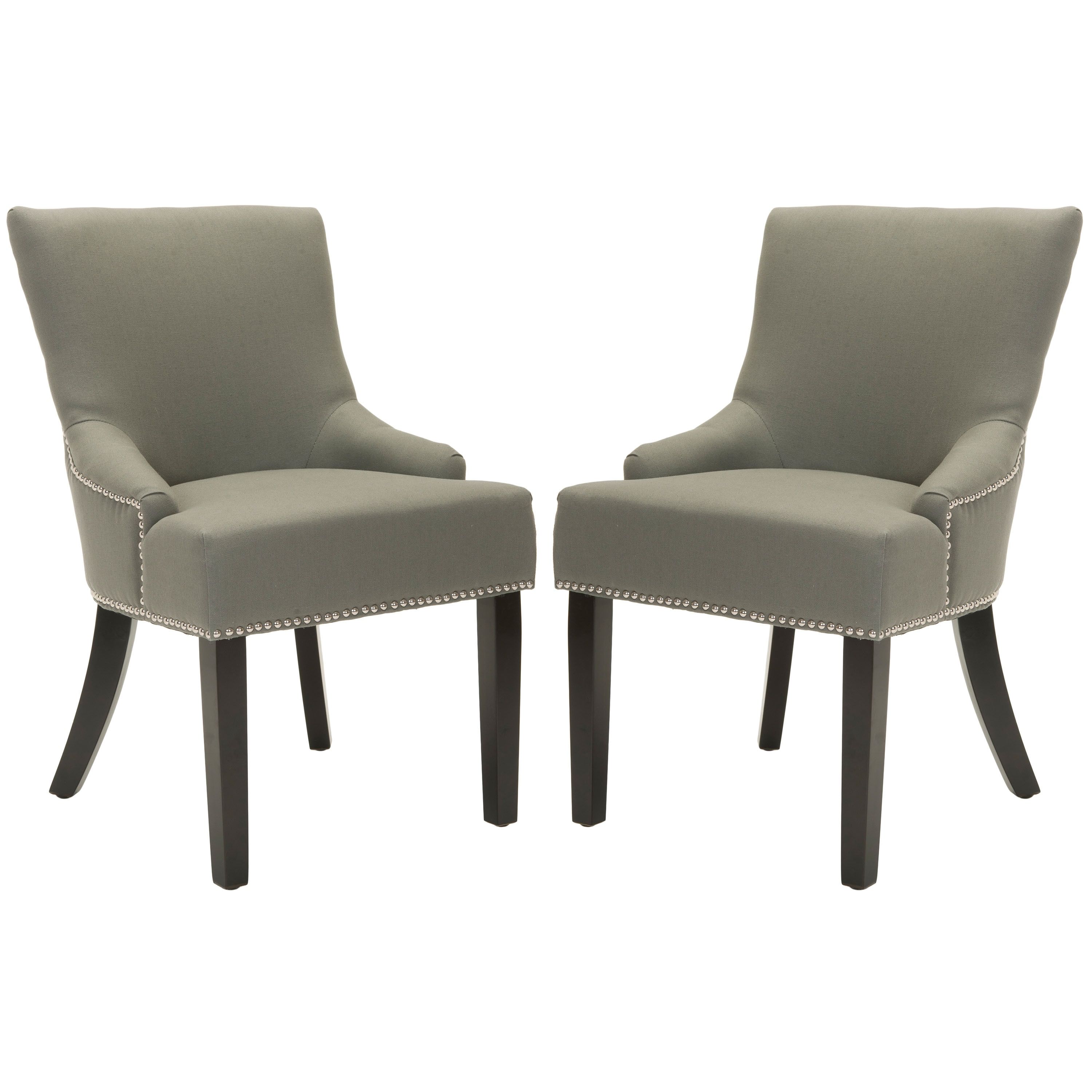 Lotus Sea Mist Linen Upholstered Parsons Side Chair