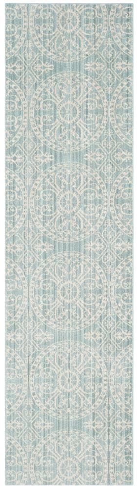 Alpine Cream Easy-Care Reversible Synthetic Rug 27" x 12"