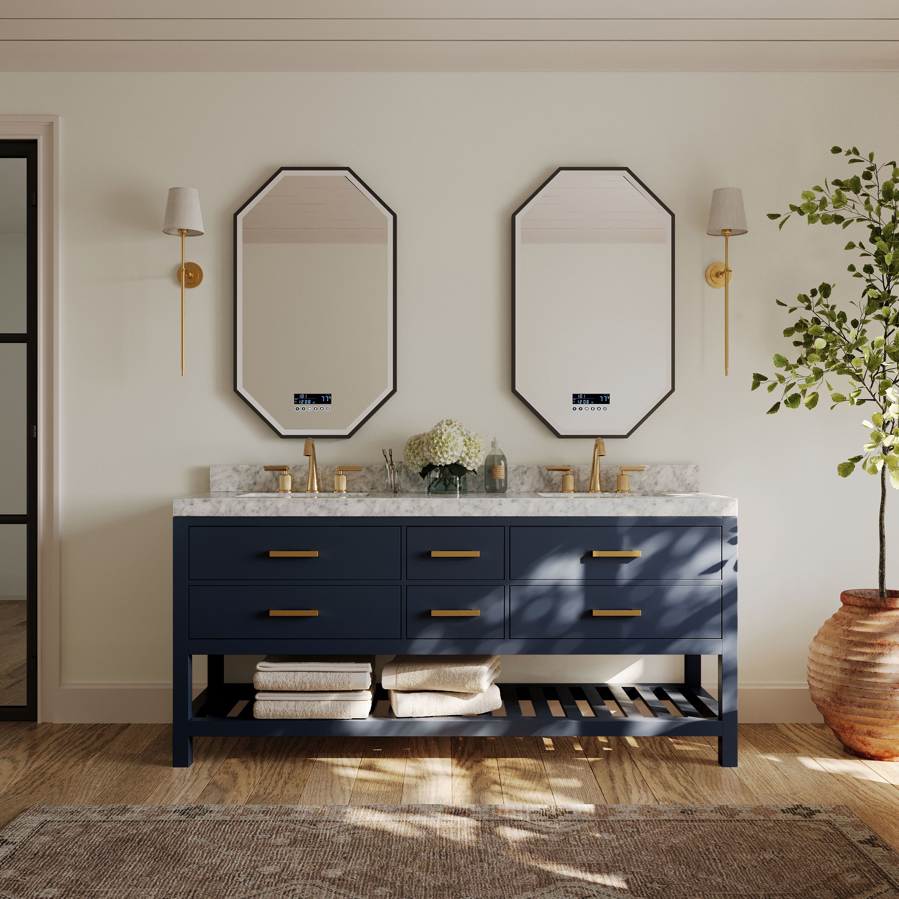 Elizabeth 72'' W Double Vanity