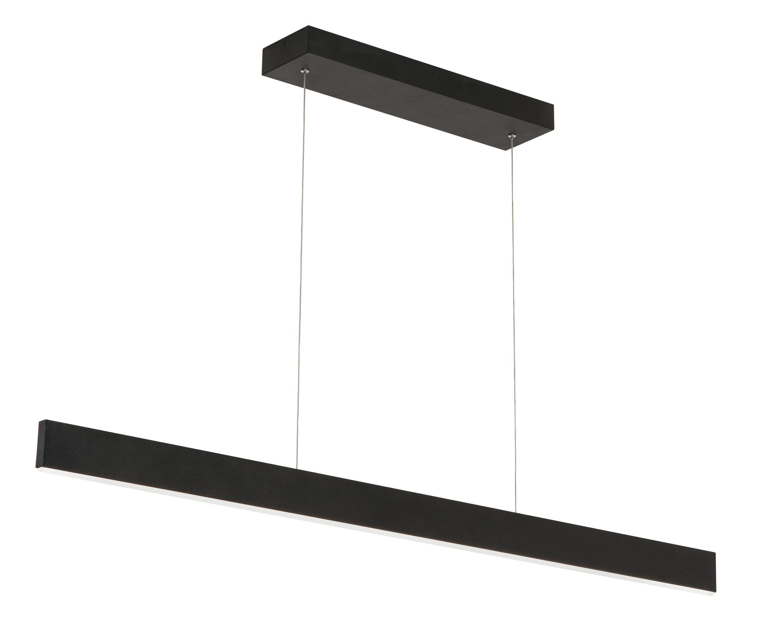 Stealth 36" Black Aluminum LED Linear Pendant - Indoor/Outdoor