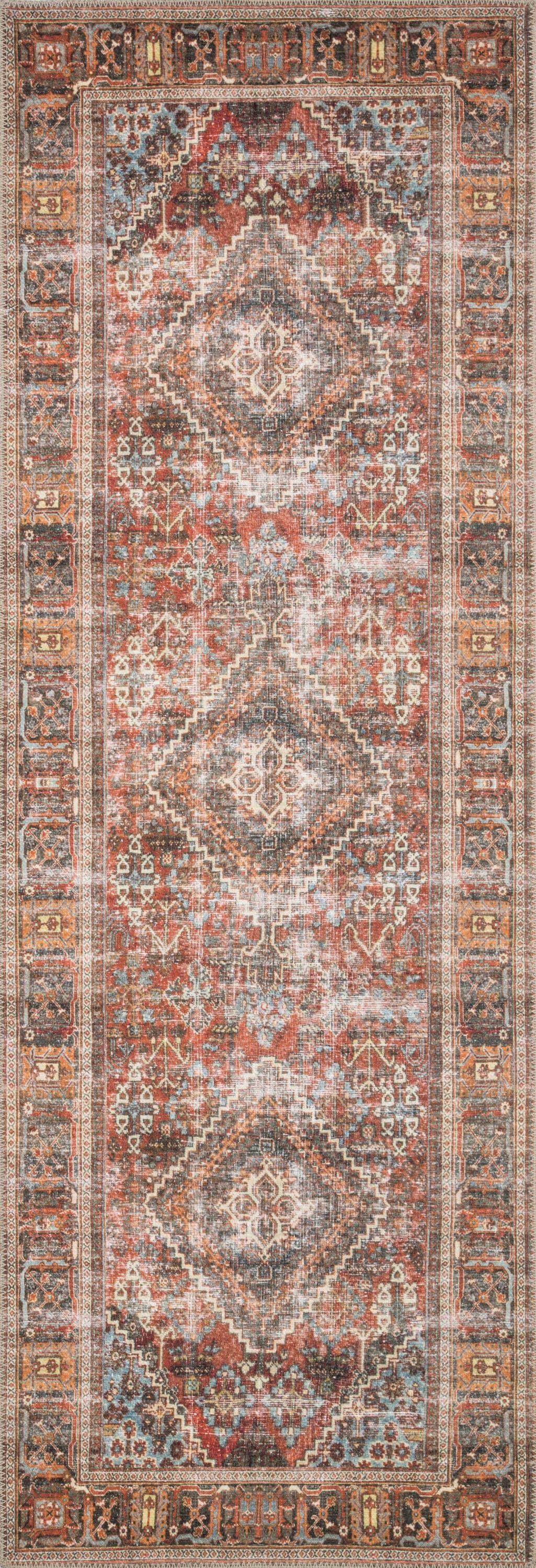 Sand and Multicolor Floral Hand-Knotted Synthetic Area Rug