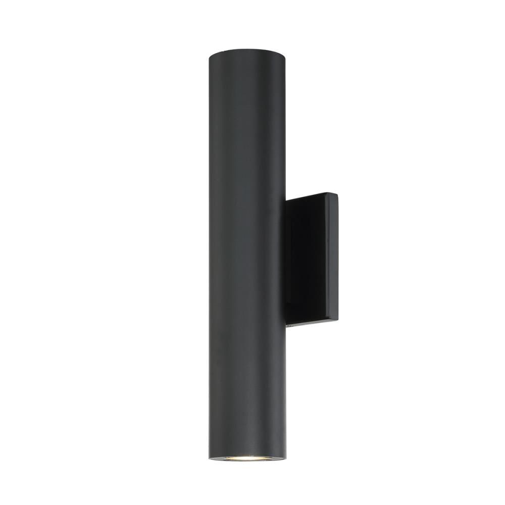 Caliber Black Aluminum 2-Light LED Outdoor Sconce